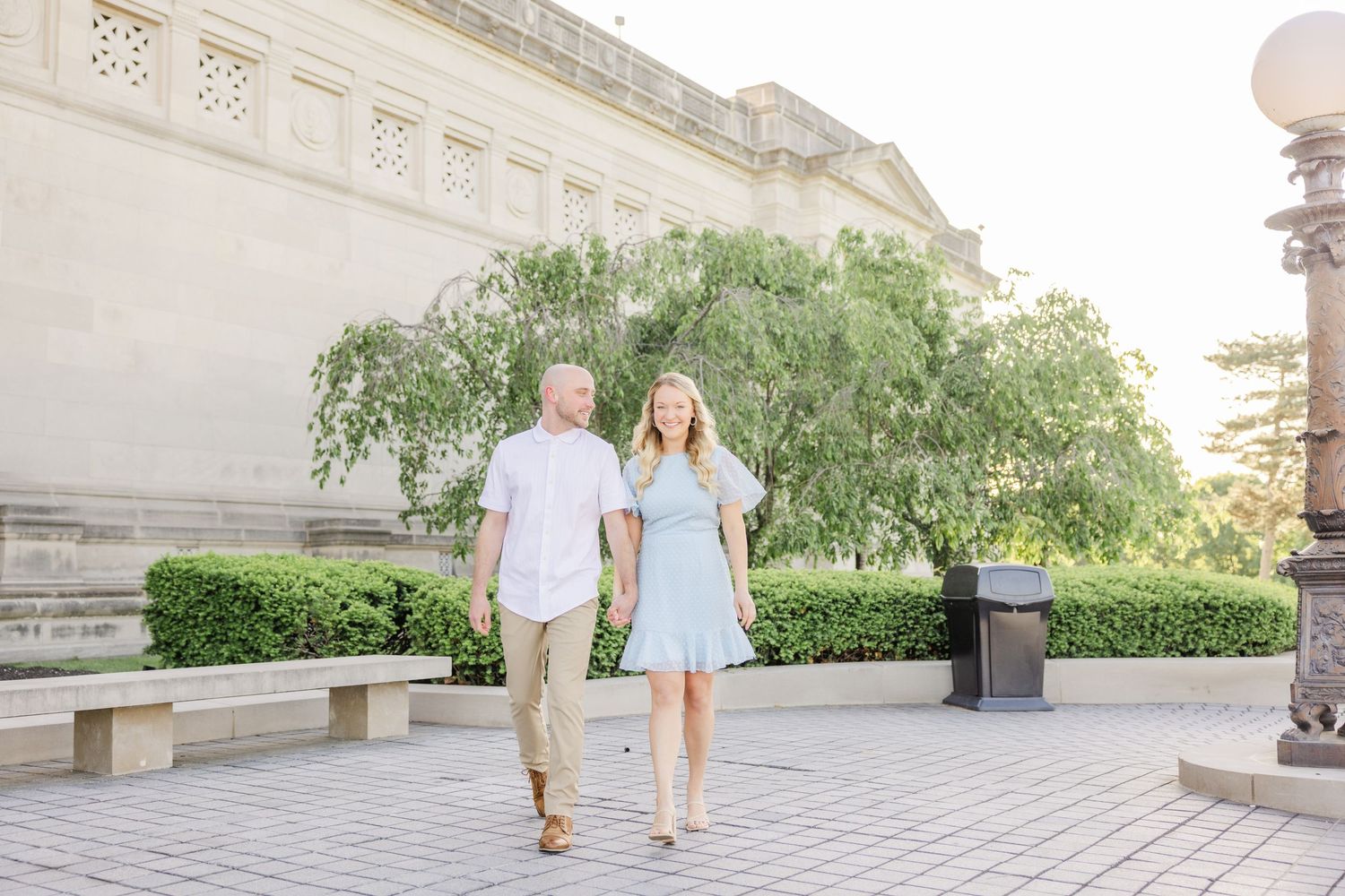 Engagement Forest Park Art Museum Katie Strzelec Photography St. Louis Engagement Wedding Photographer Midwest and Missouri Weddings.