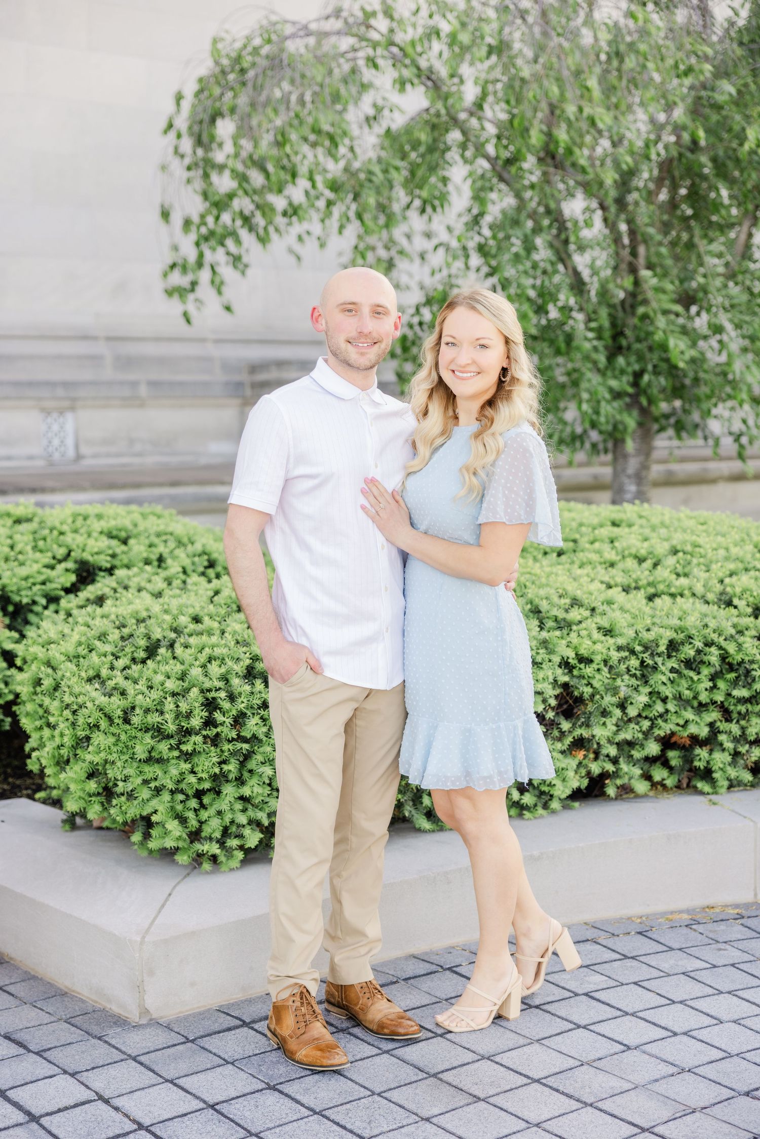 Engagement Forest Park Art Museum Katie Strzelec Photography St. Louis Engagement Wedding Photographer Midwest and Missouri Weddings.