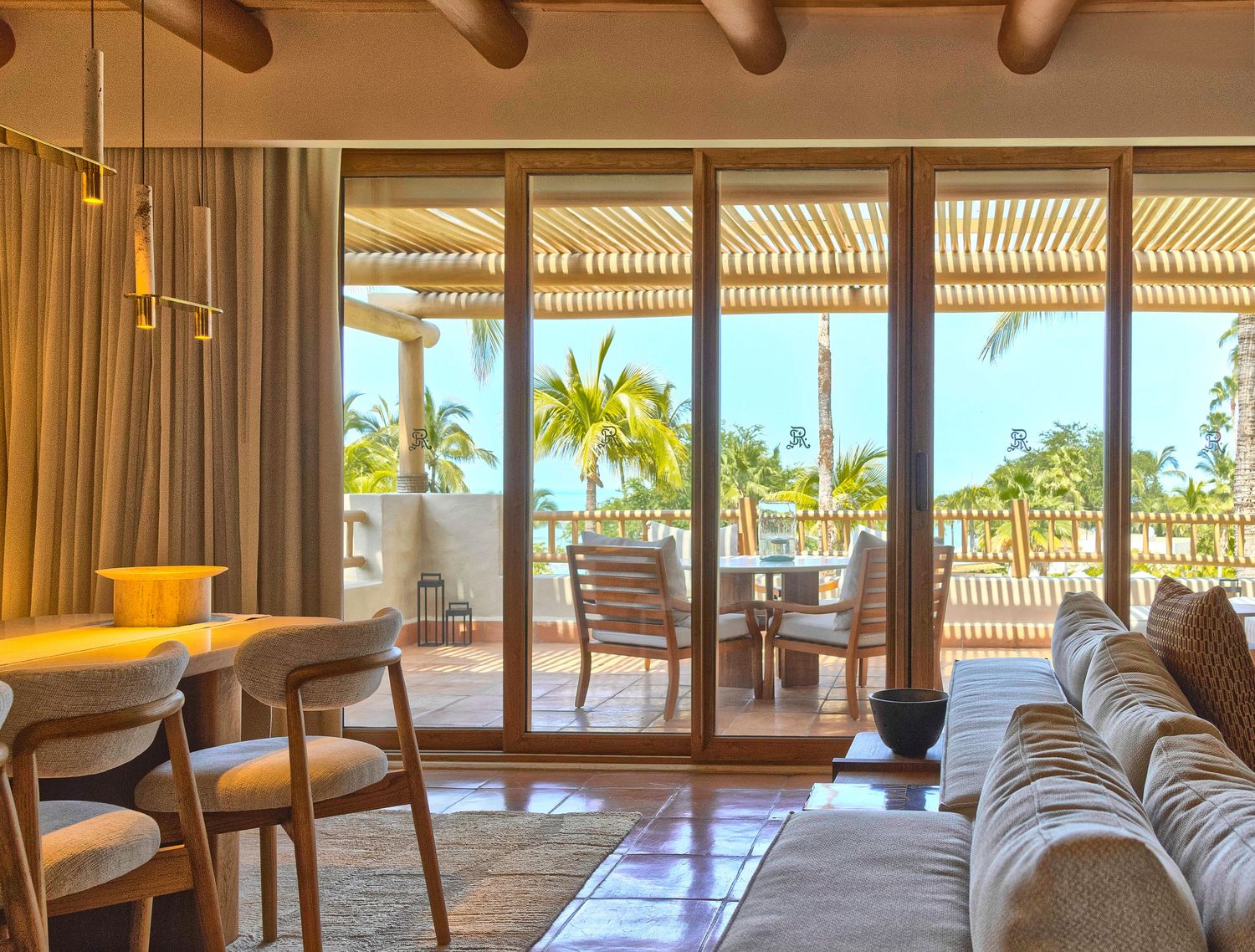 High-end hotel room interior design photography Mexico