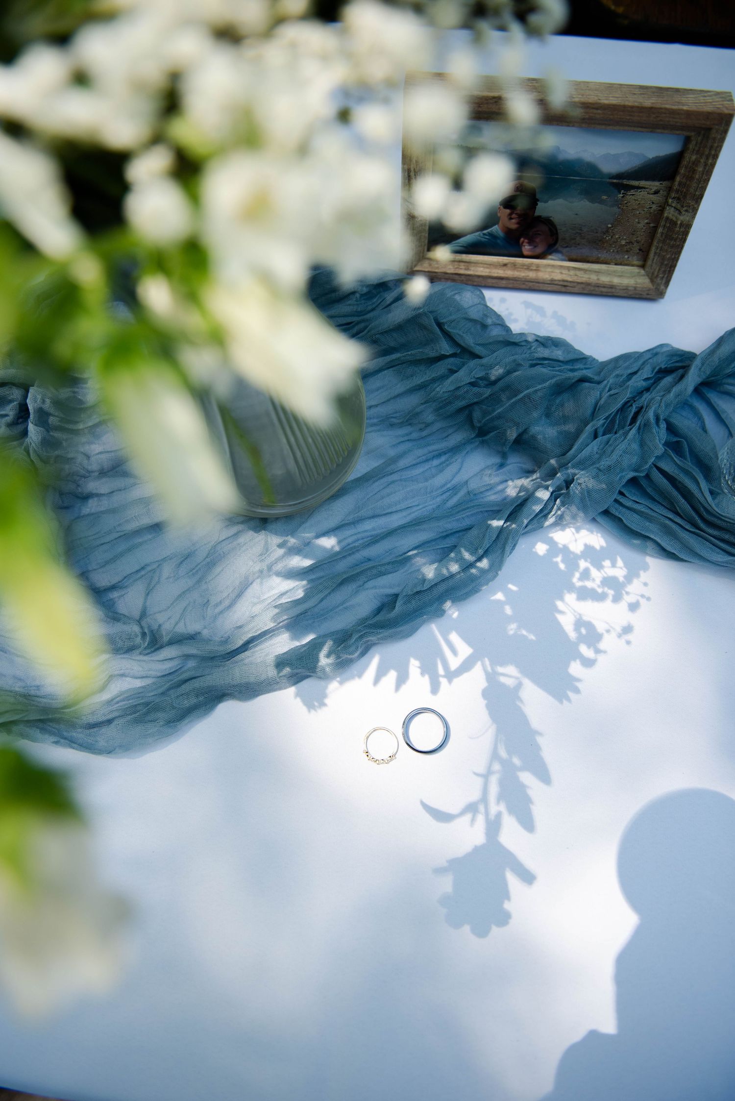 flatlay of rings