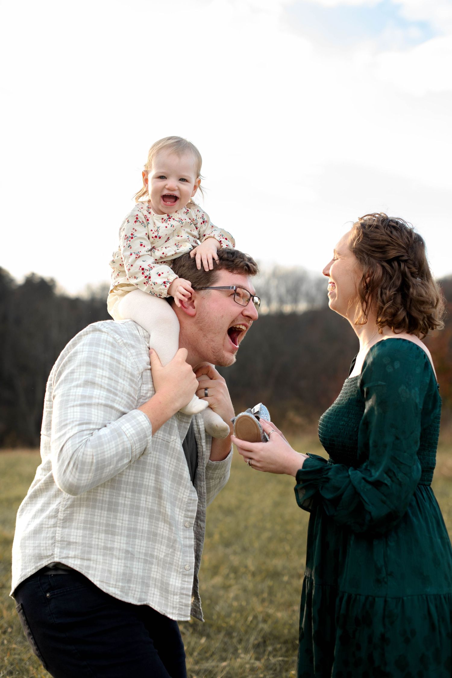 Family having fun during lifestyle session