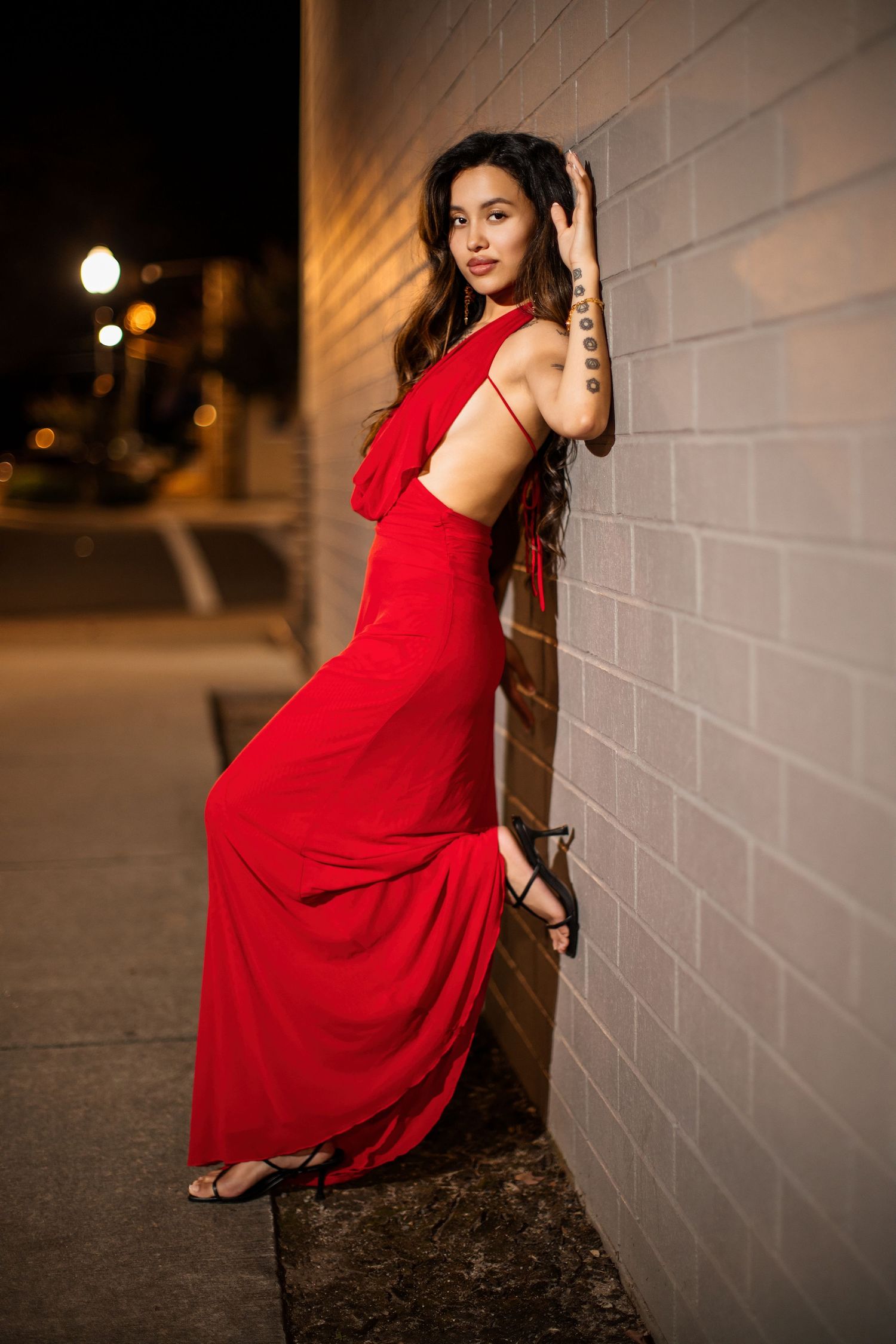 Fashion night time photoshoot