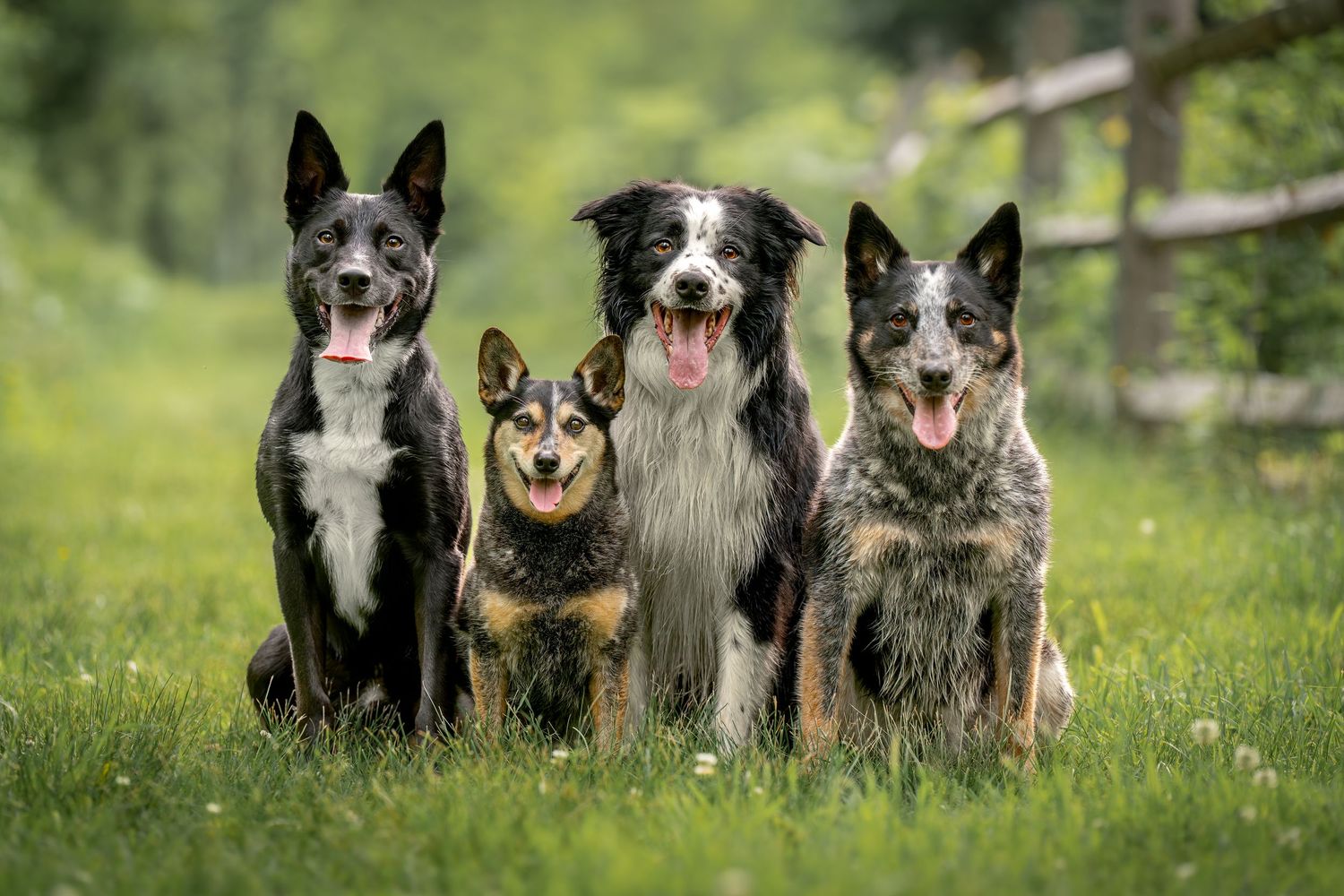 Dog group portrait