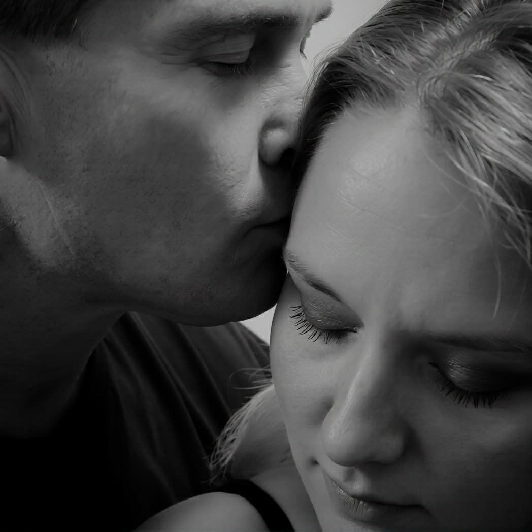 couple black and white portrait