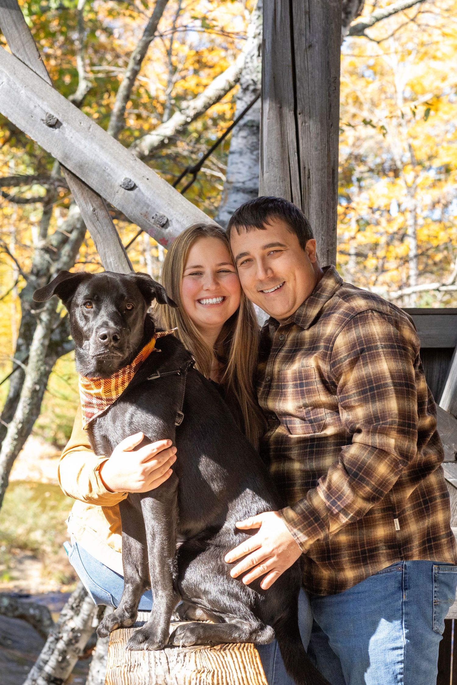 Couple with their dog