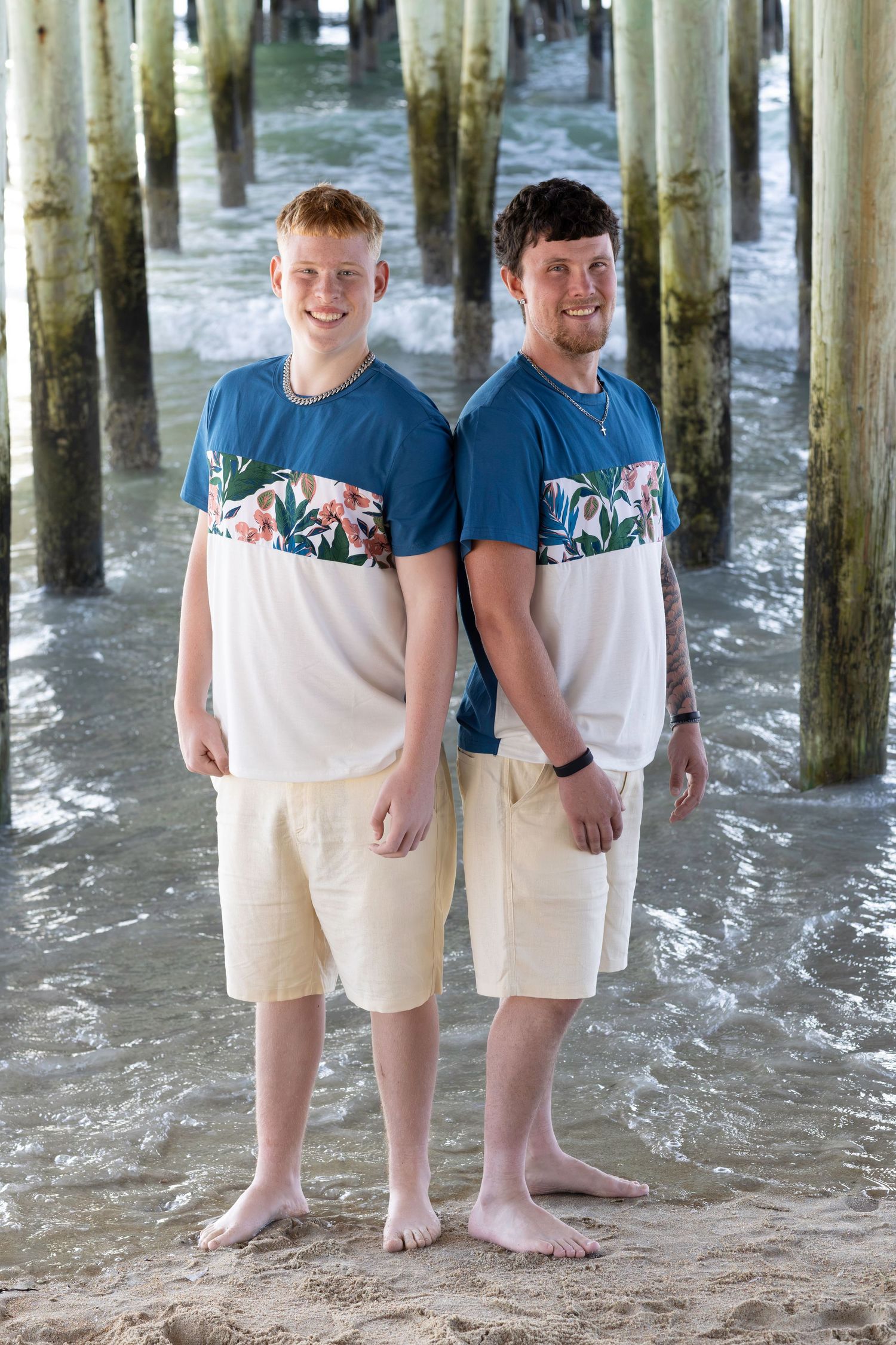 Family Photo in Old Orchard Beach by the pier