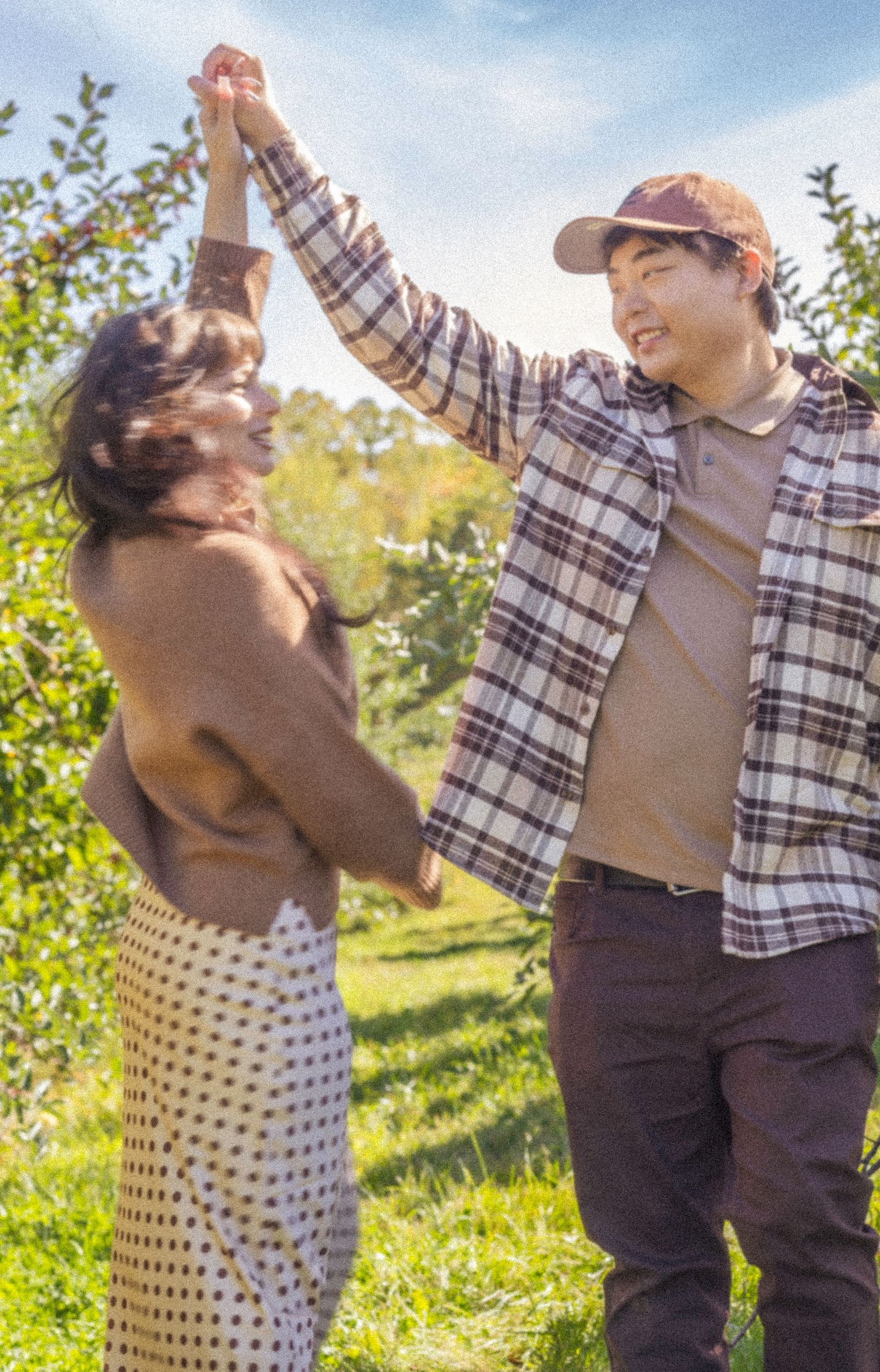 Couple photo twirling
