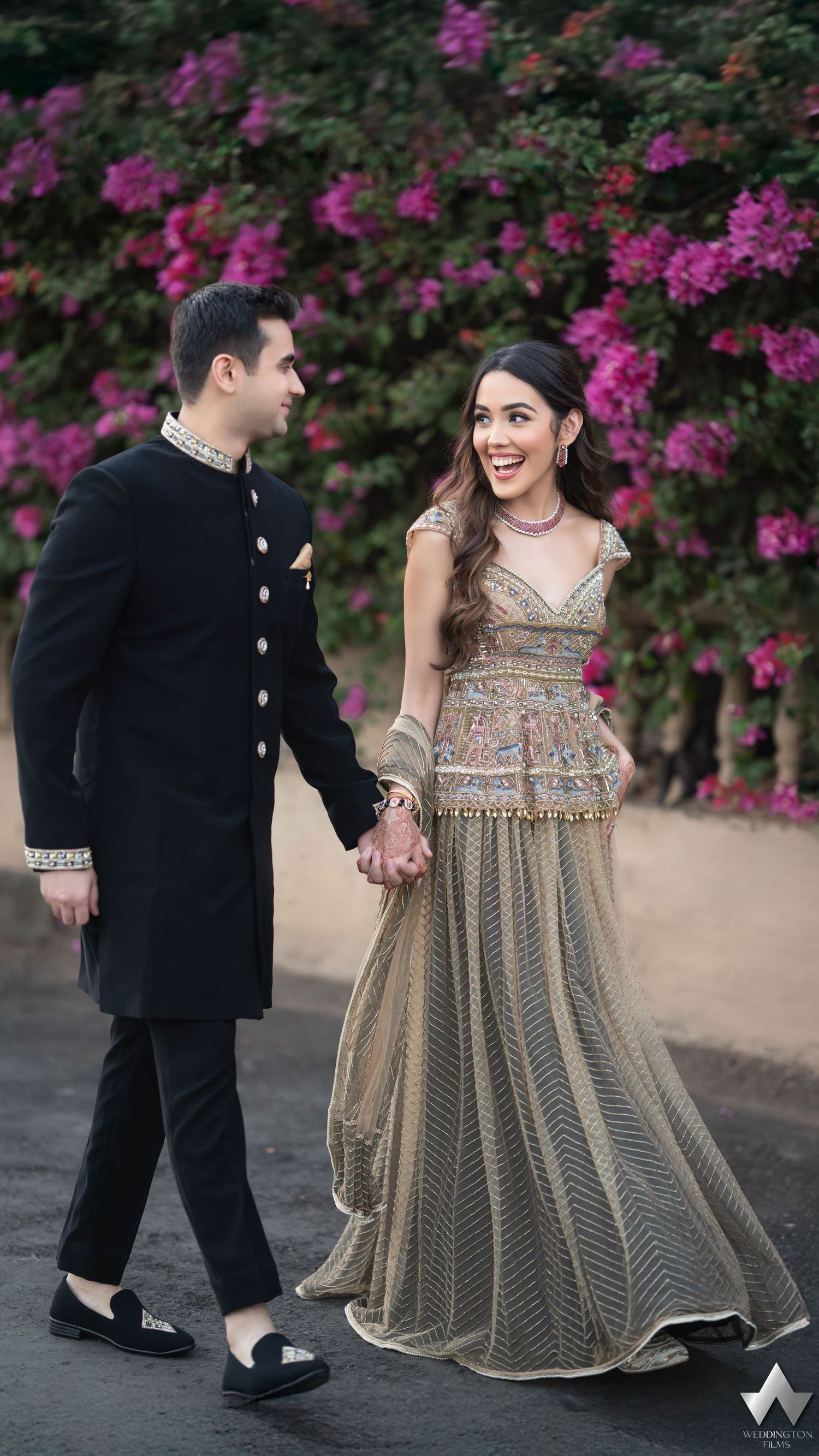 Ashitha & Dhruv on their engagement day