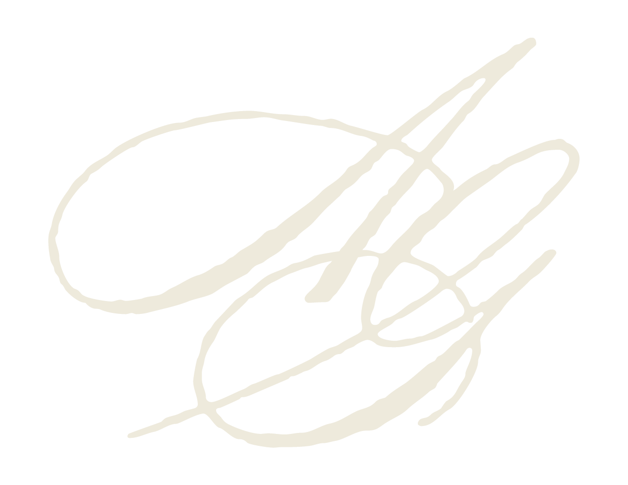 A elegant white cursive signature flourish on a black background.