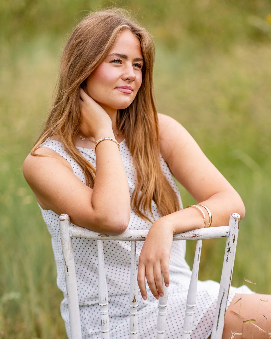 Senior girl portrait in the White Mountains of Arizona