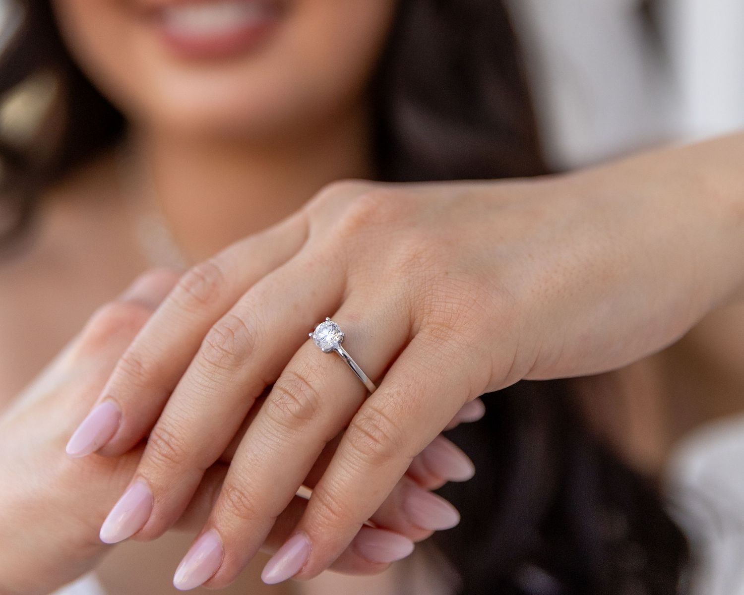 Brides engagement ring photo