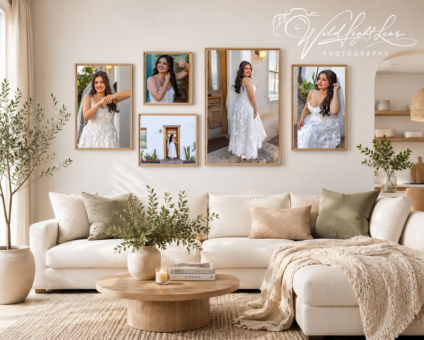 Framed Bridal Portraits from Tucson Wedding