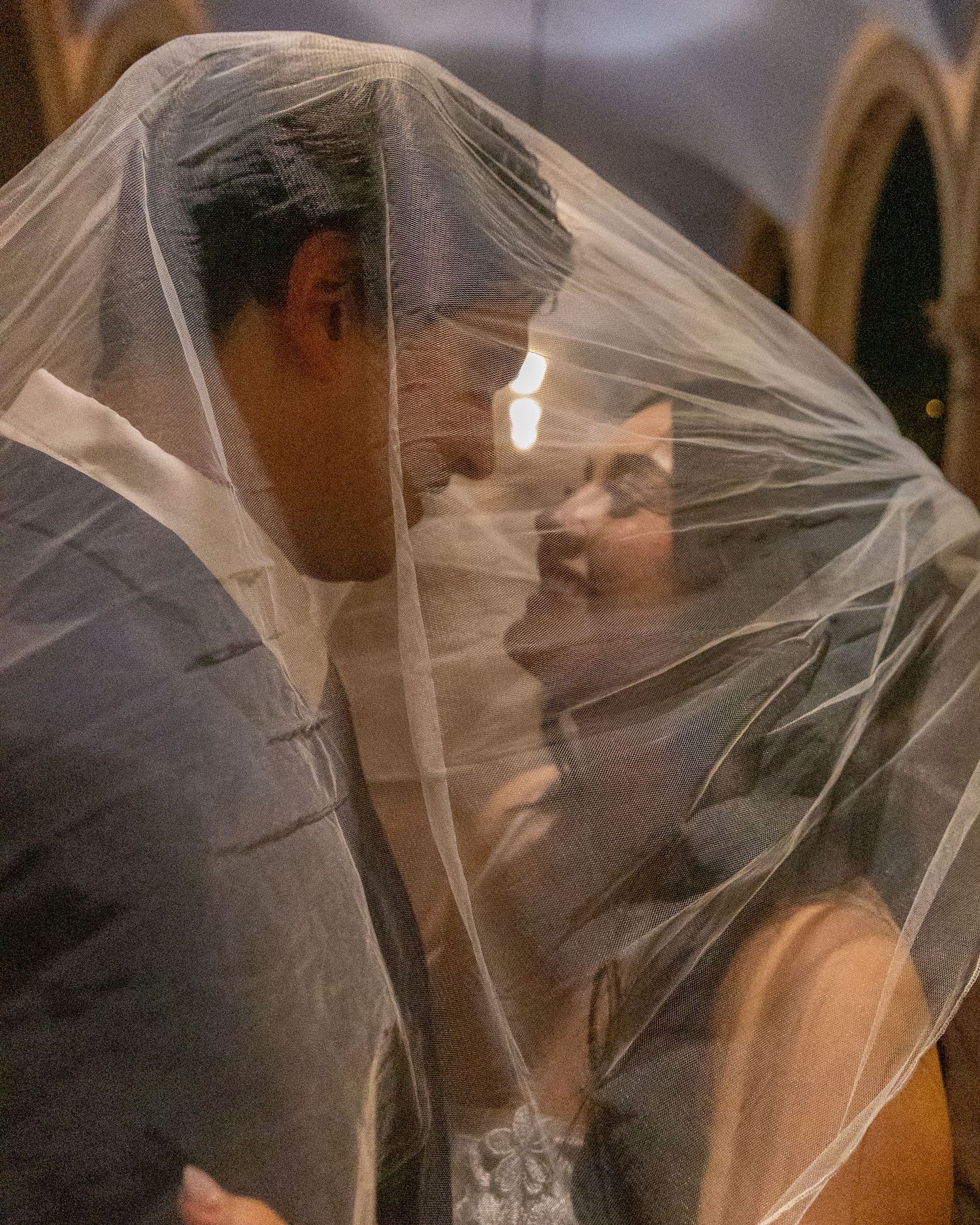 Arizona courthouse wedding bride and groom portrait