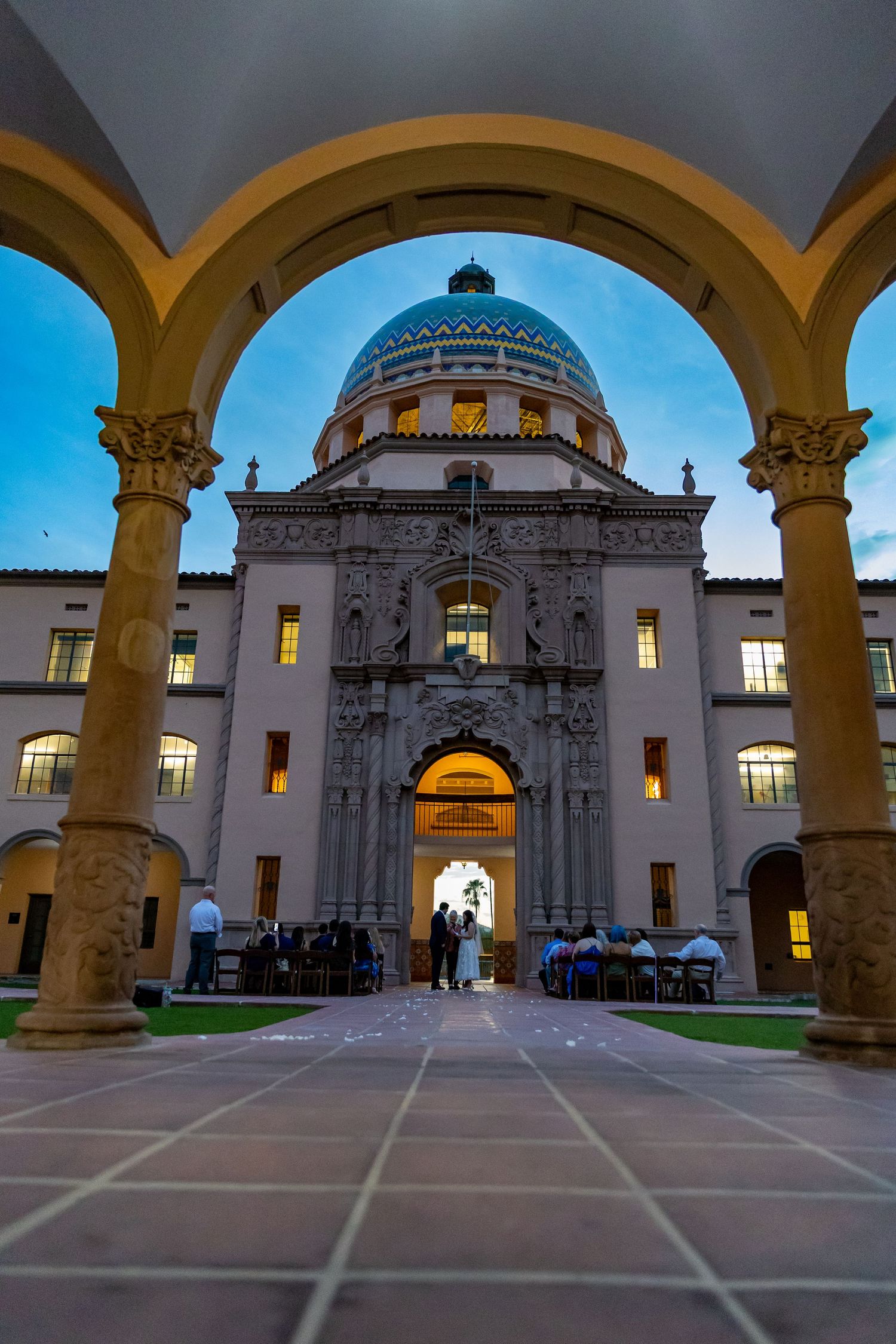 Intimate wedding at the Historic Pima County Courthouse in Tucson