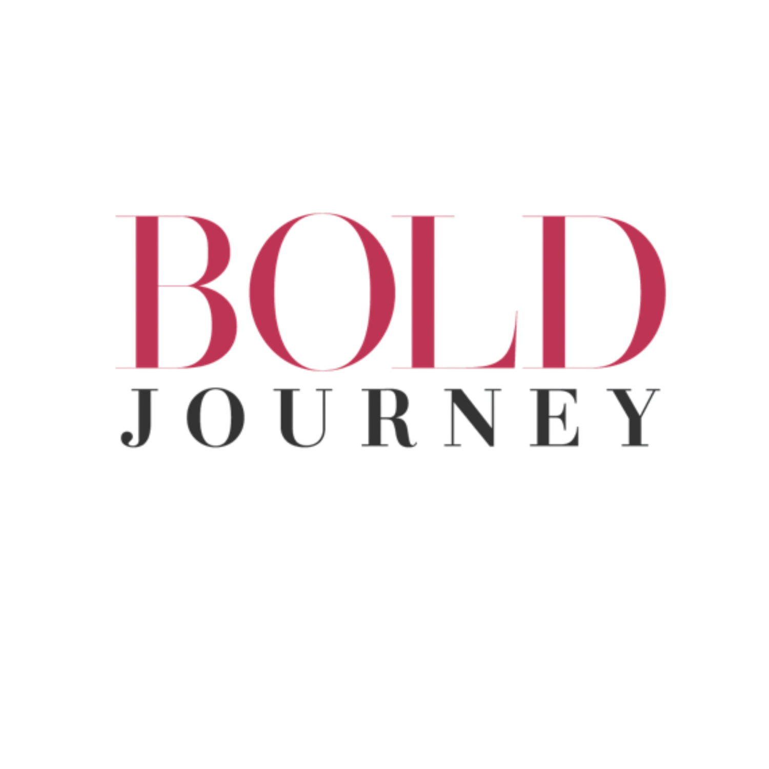 Bold Journey publication logo with red and black serif typography centered on a white background.