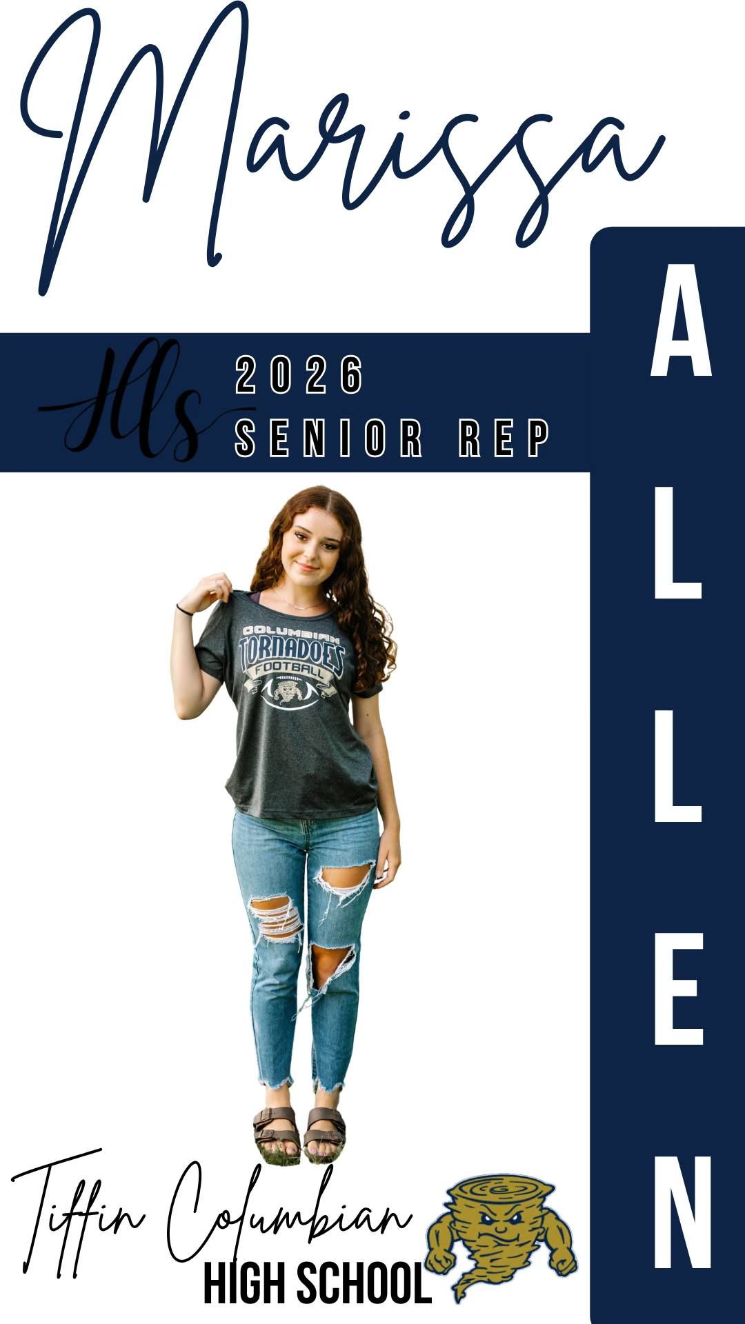 Navy blue themed senior representative promotional design with casual fashion photos.