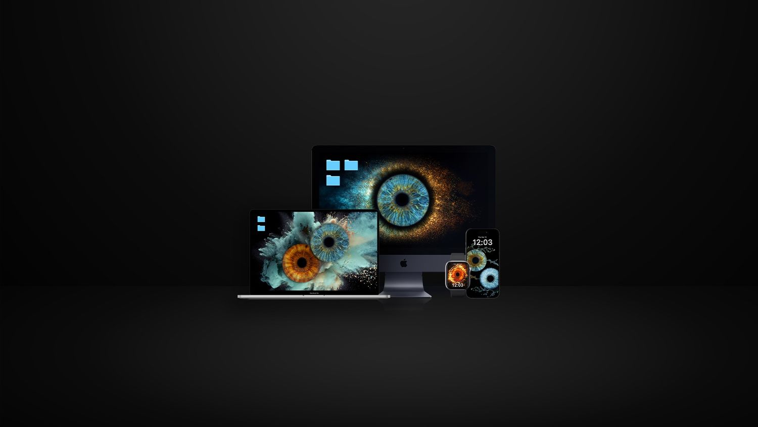 personalized wallpapers for iPhone, iPad, Apple Watch, iMac, Macbook with macro eye/iris photography Salt Lake City Utah