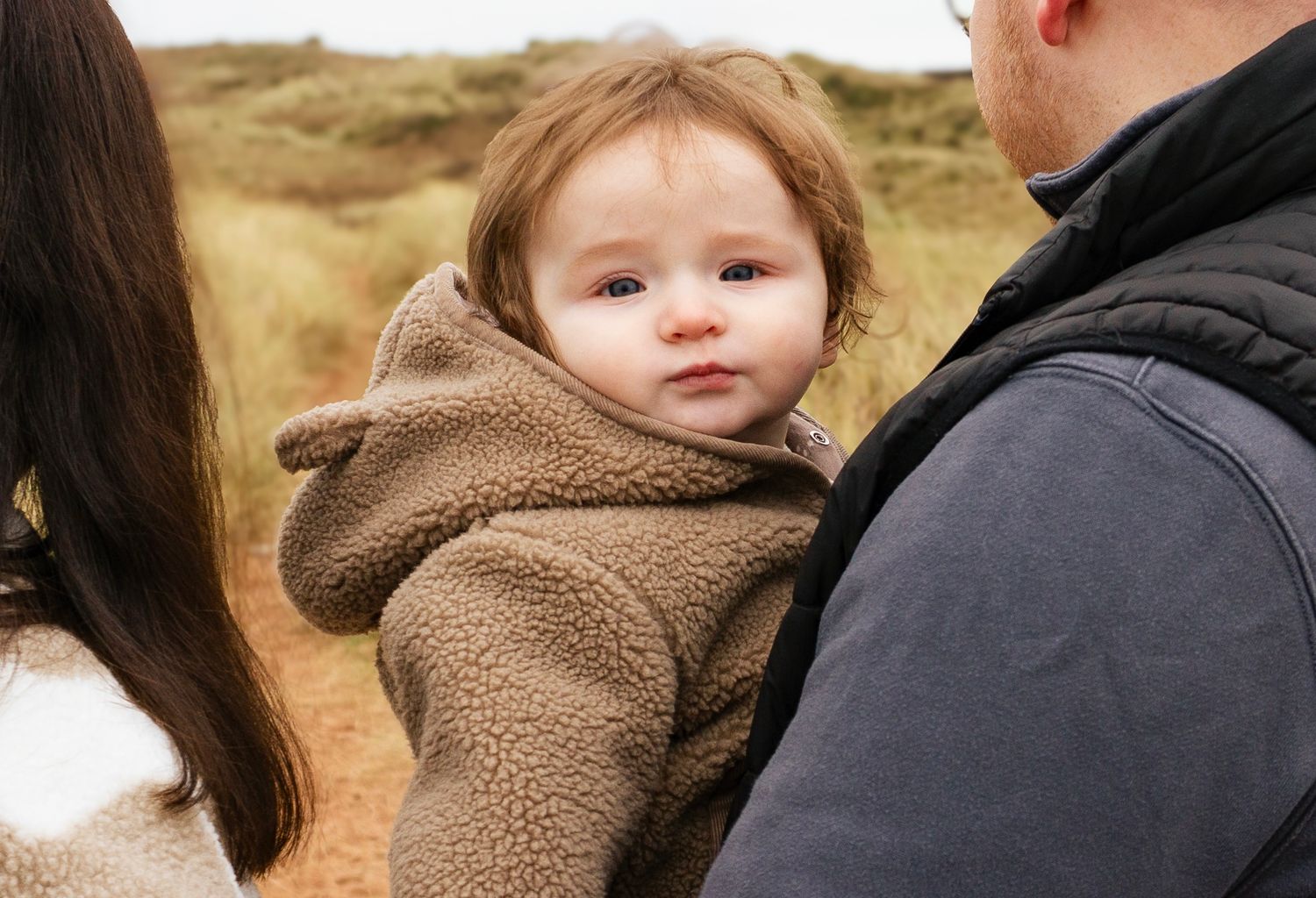 Candid phot of baby during a warm, natural lifestyle photoshoot
