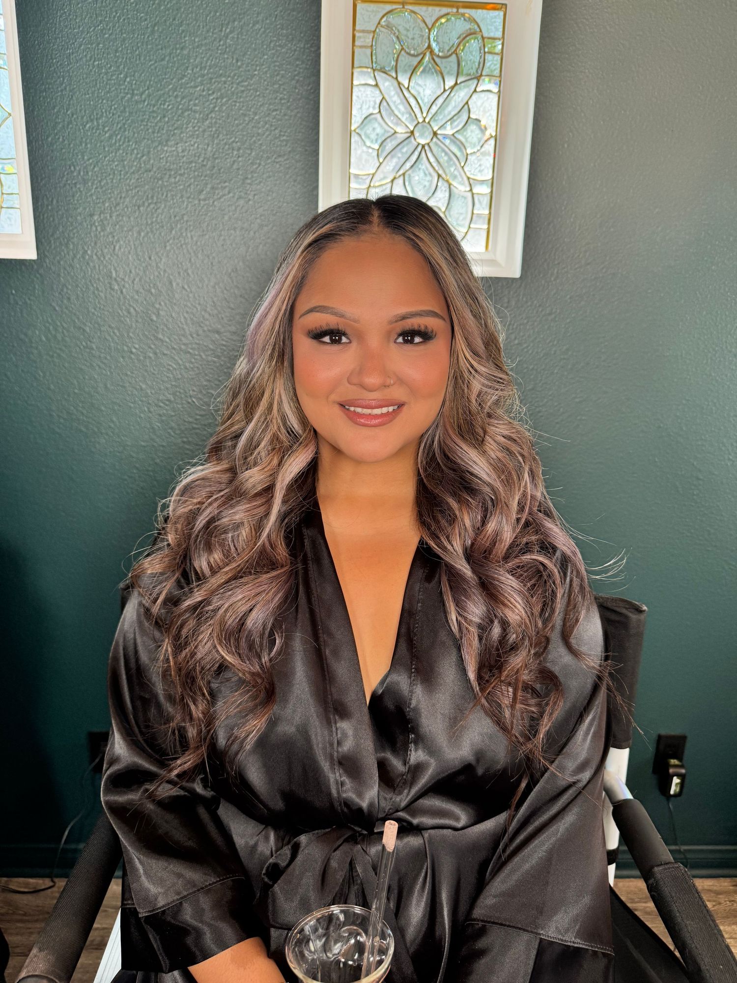 After photo of hair and makeup during a boudoir photoshoot experience at Natalie Noir Studio