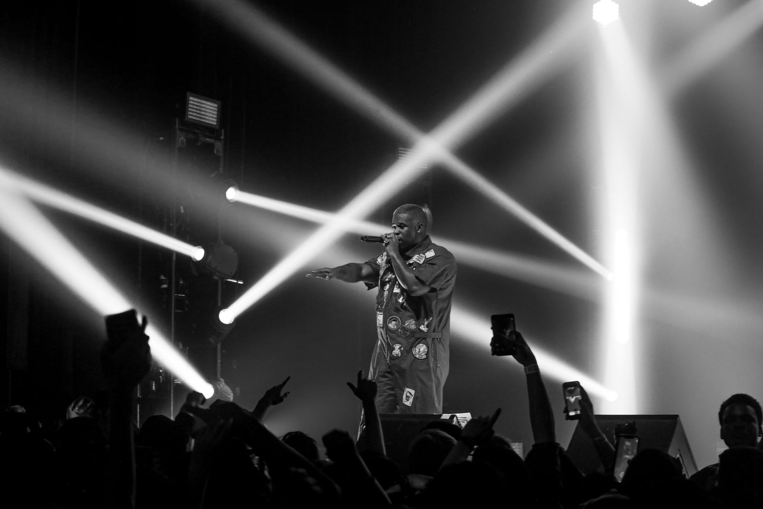 Black and White photograph of A$AP Ferg in San Francisco CA by Kayla de Guzman