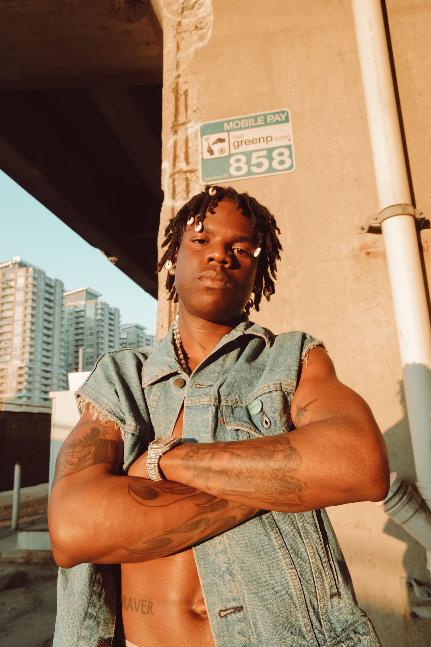 Portrait of Rema in Toronto Canada for Rolling Loud