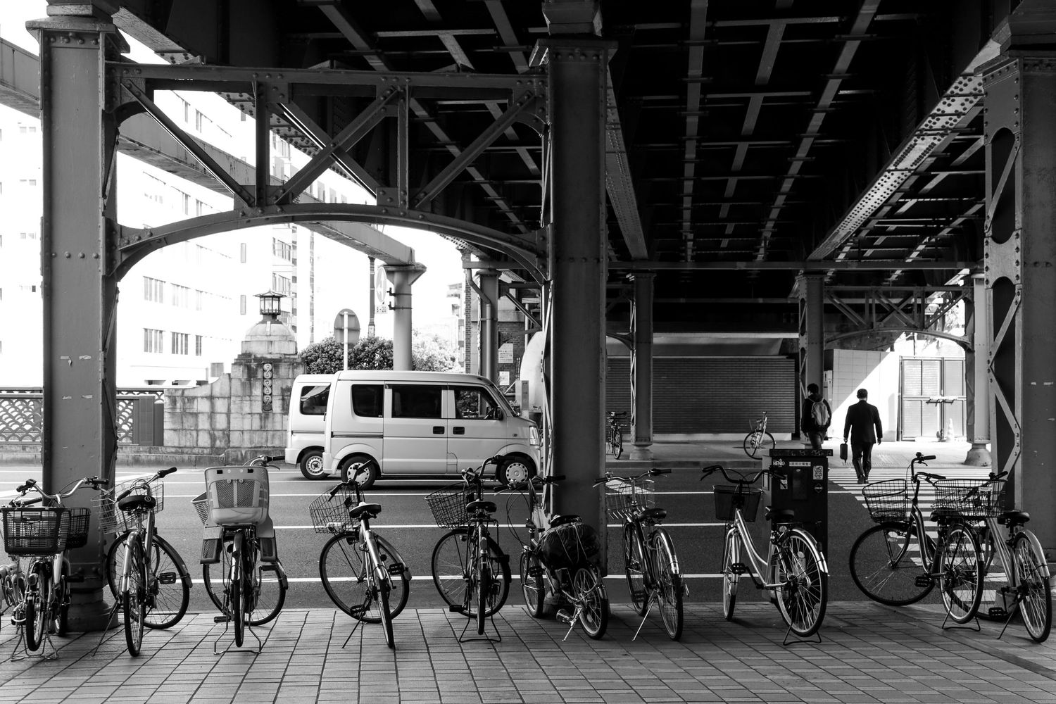 Black and White Photograph of Tokyo, Japan by Kayla de Guzman