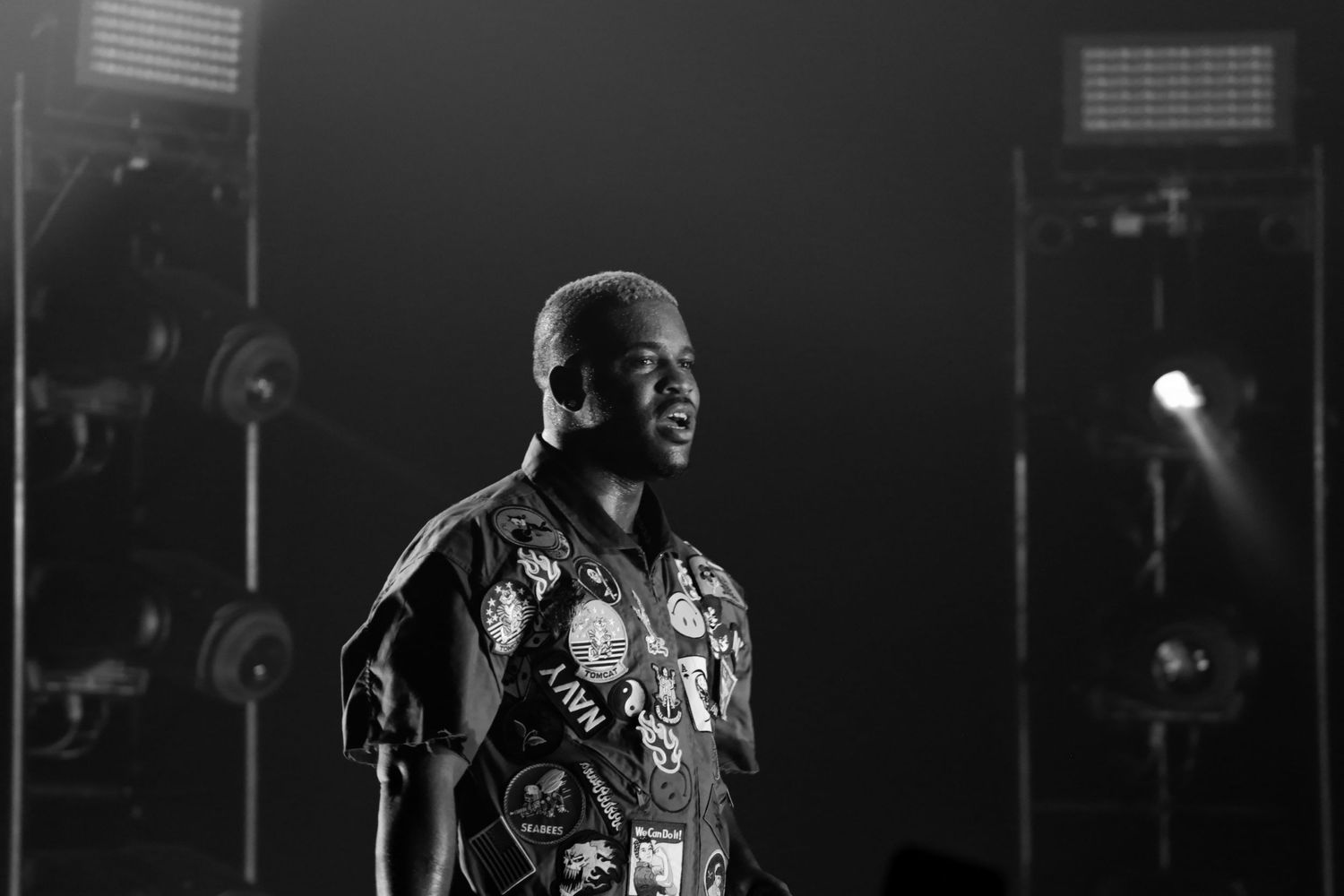 Black and White photograph of A$AP Ferg in San Francisco CA by Kayla de Guzman