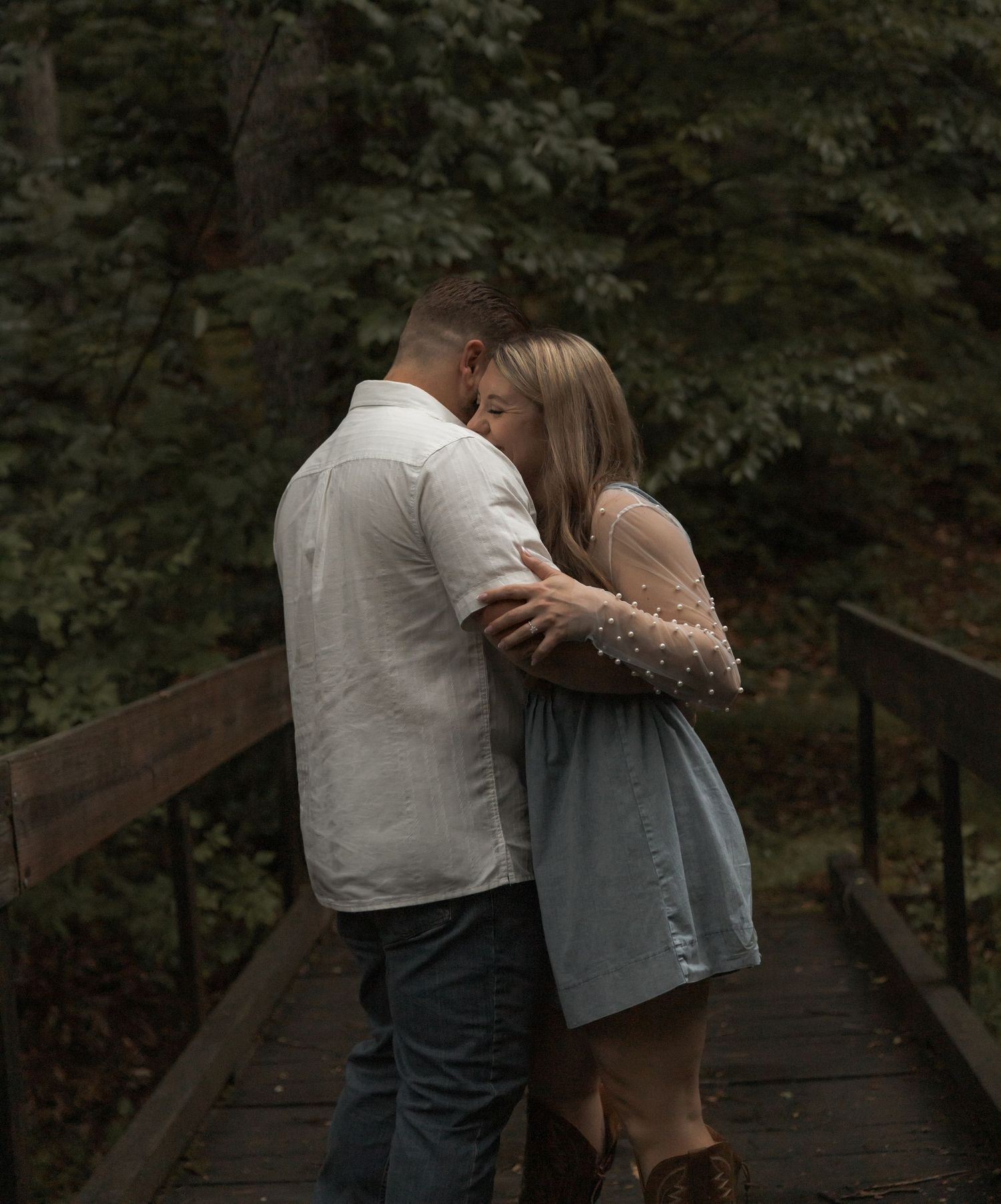 Romantic engagement photo captured in Central Pennsylvania, showcasing genuine connection, love, and timeless moments between couples.