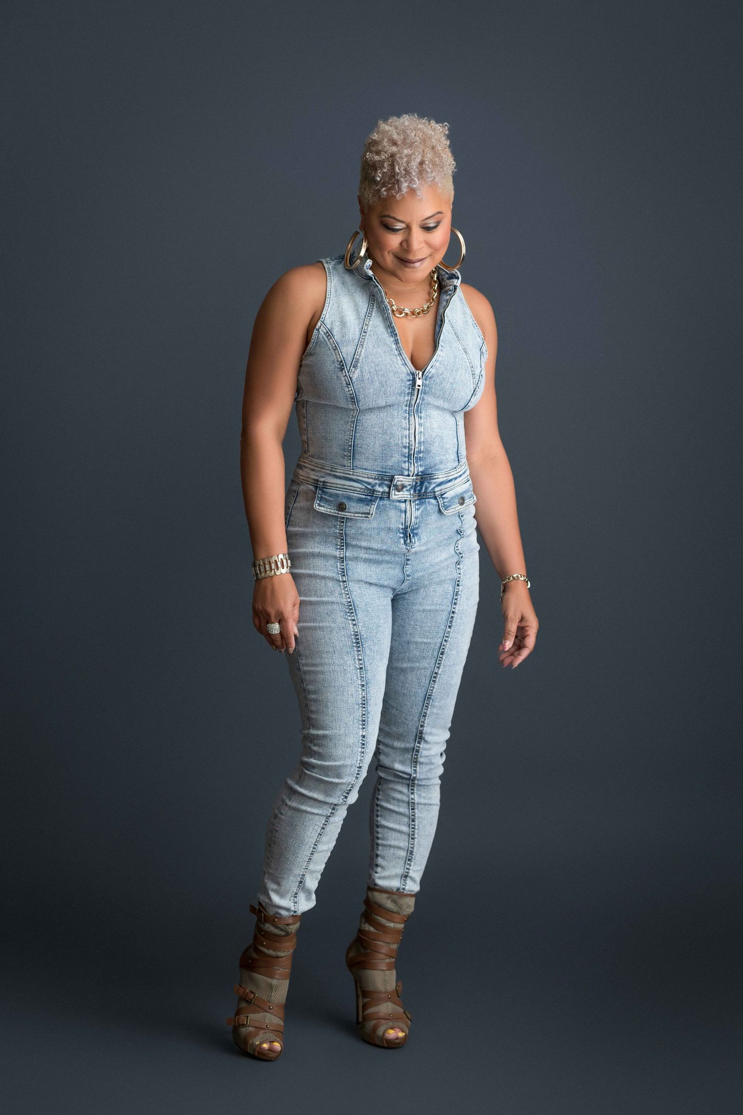 African American female birthday studio photo session