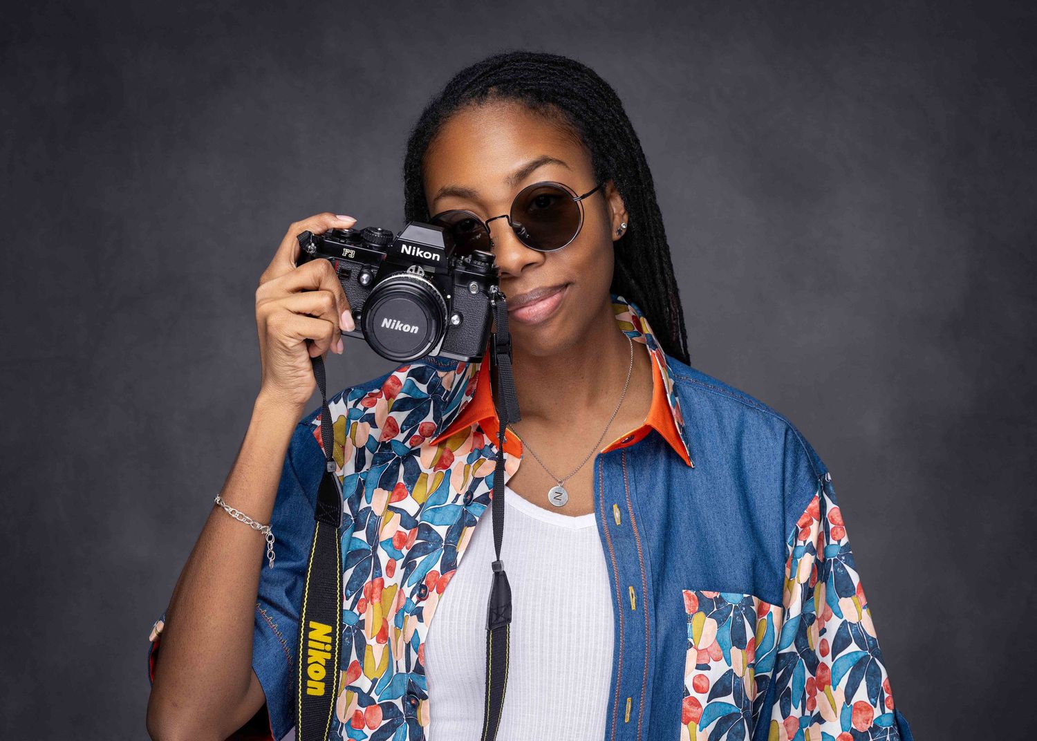 Portrait from a 29th birthday celebration photoshoot featuring an African American woman.