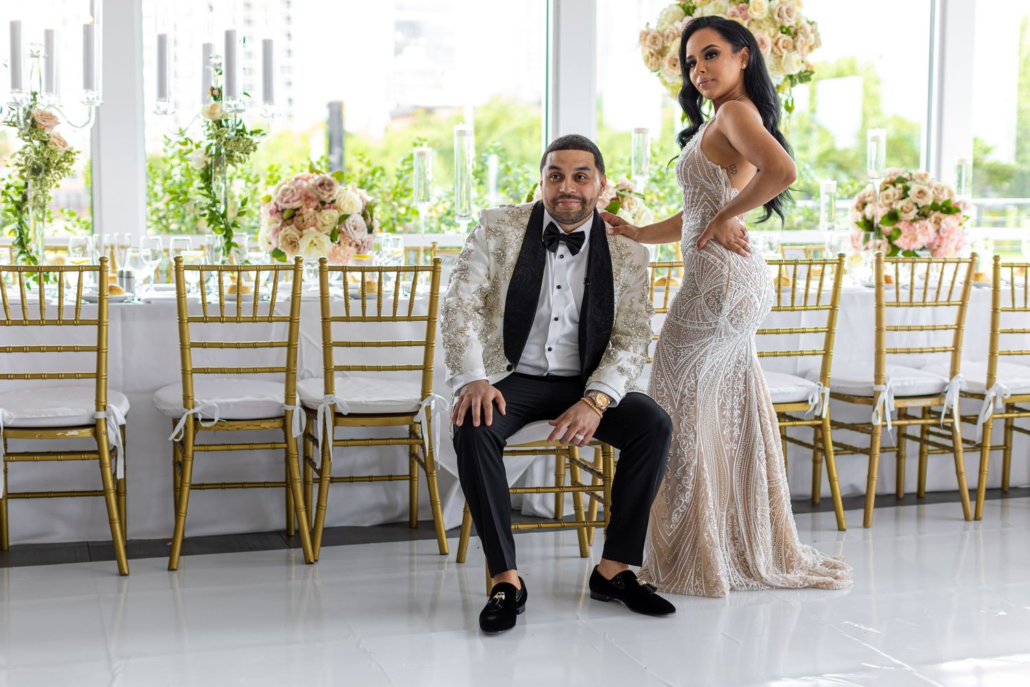 Wedding photography at Liberty House Wedding & Event Venue capturing elegant moments with NYC skyline views and timeless storytelling.