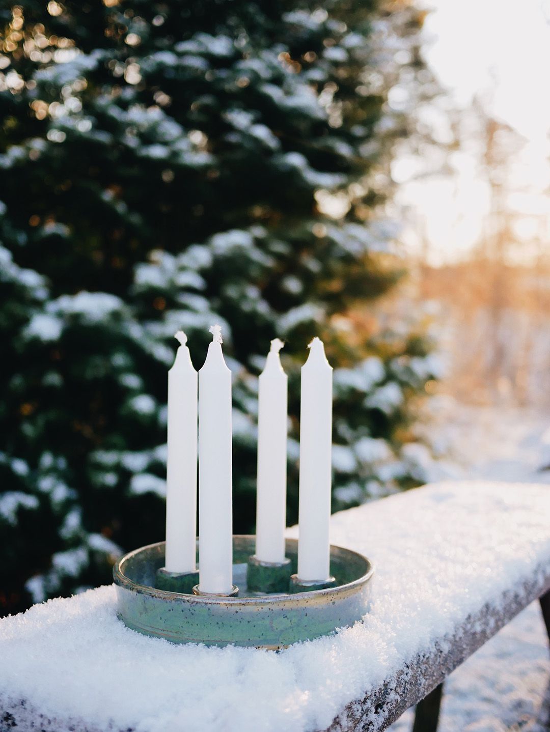Adventsljusstake Björknäs Keramik