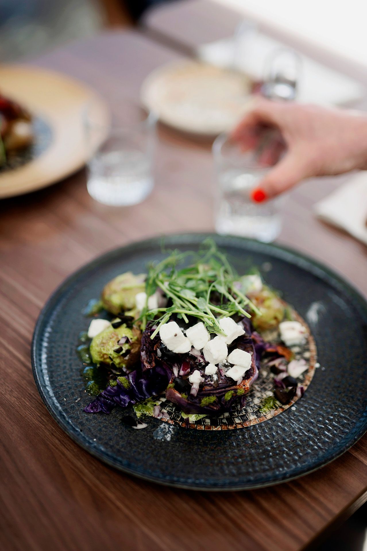 Vegetrarisk maträtt hos Sjöbris