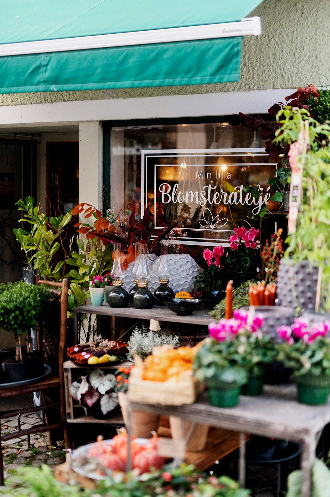 Min lilla blomsteratelje butik