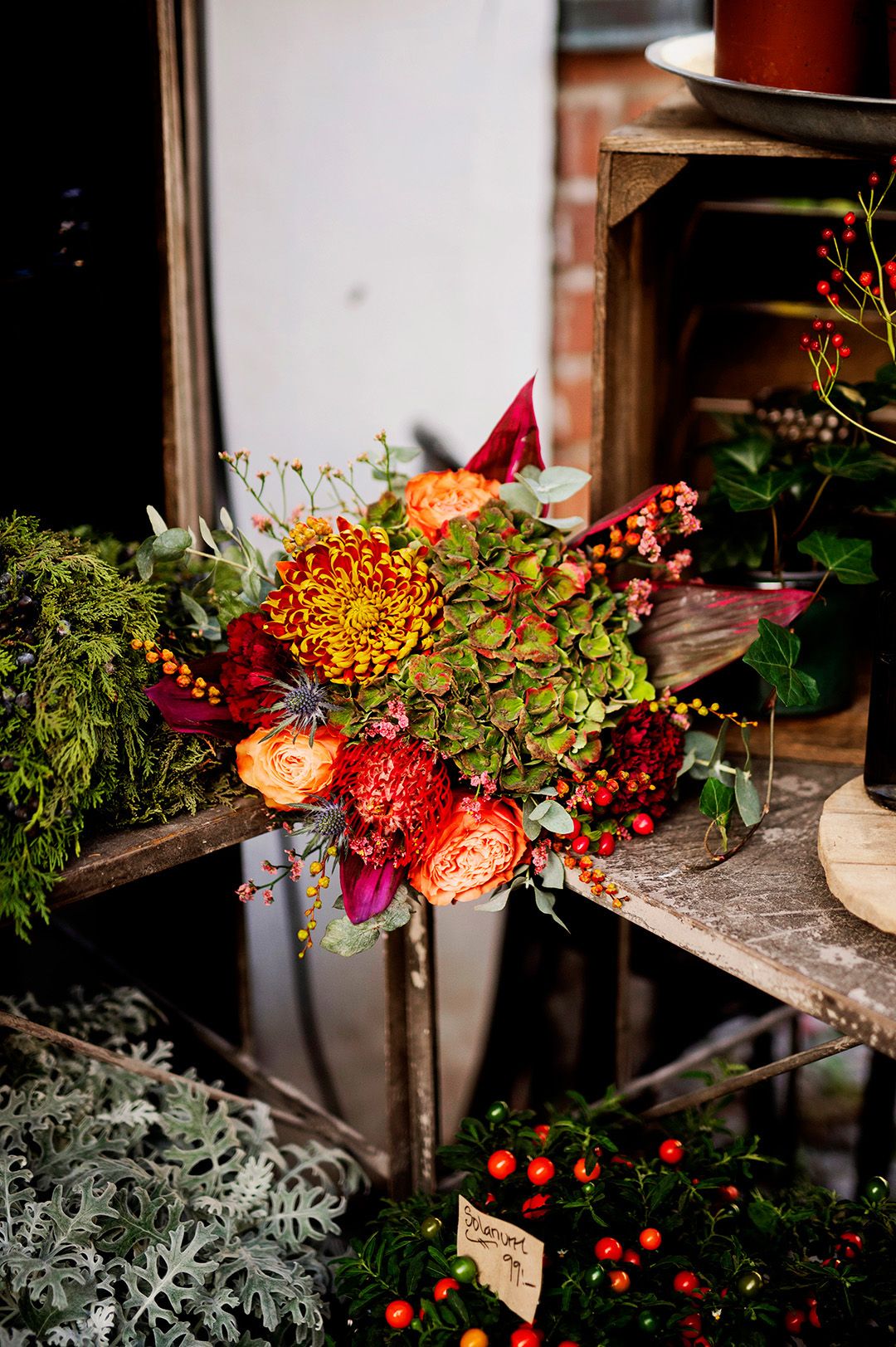 Höstbukett hos Min lilla blomsteratelje