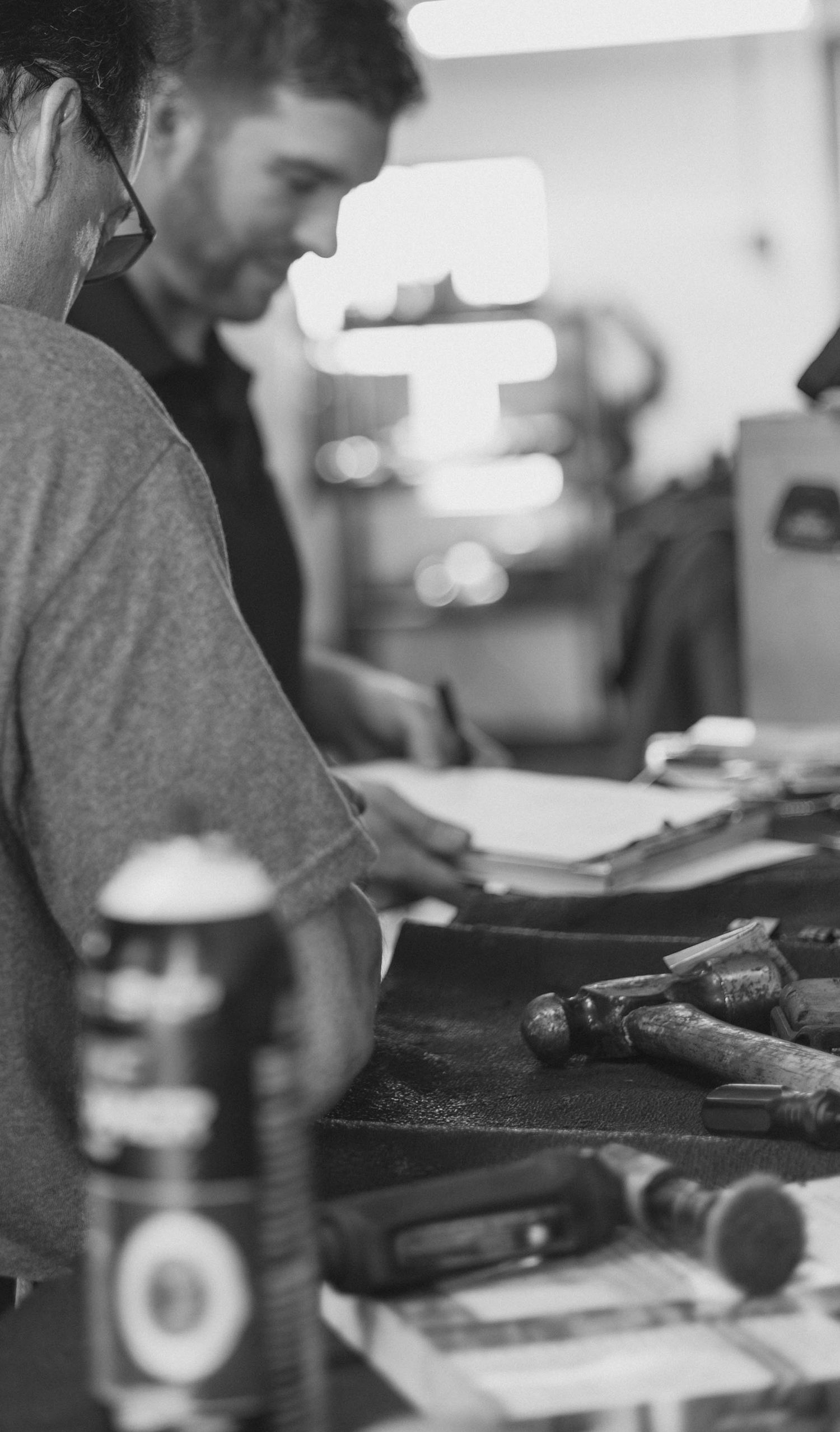 Lehigh Valley Pennsylvania business branding photoshoot, detail shots, auto mechanic business branding photos, black and white