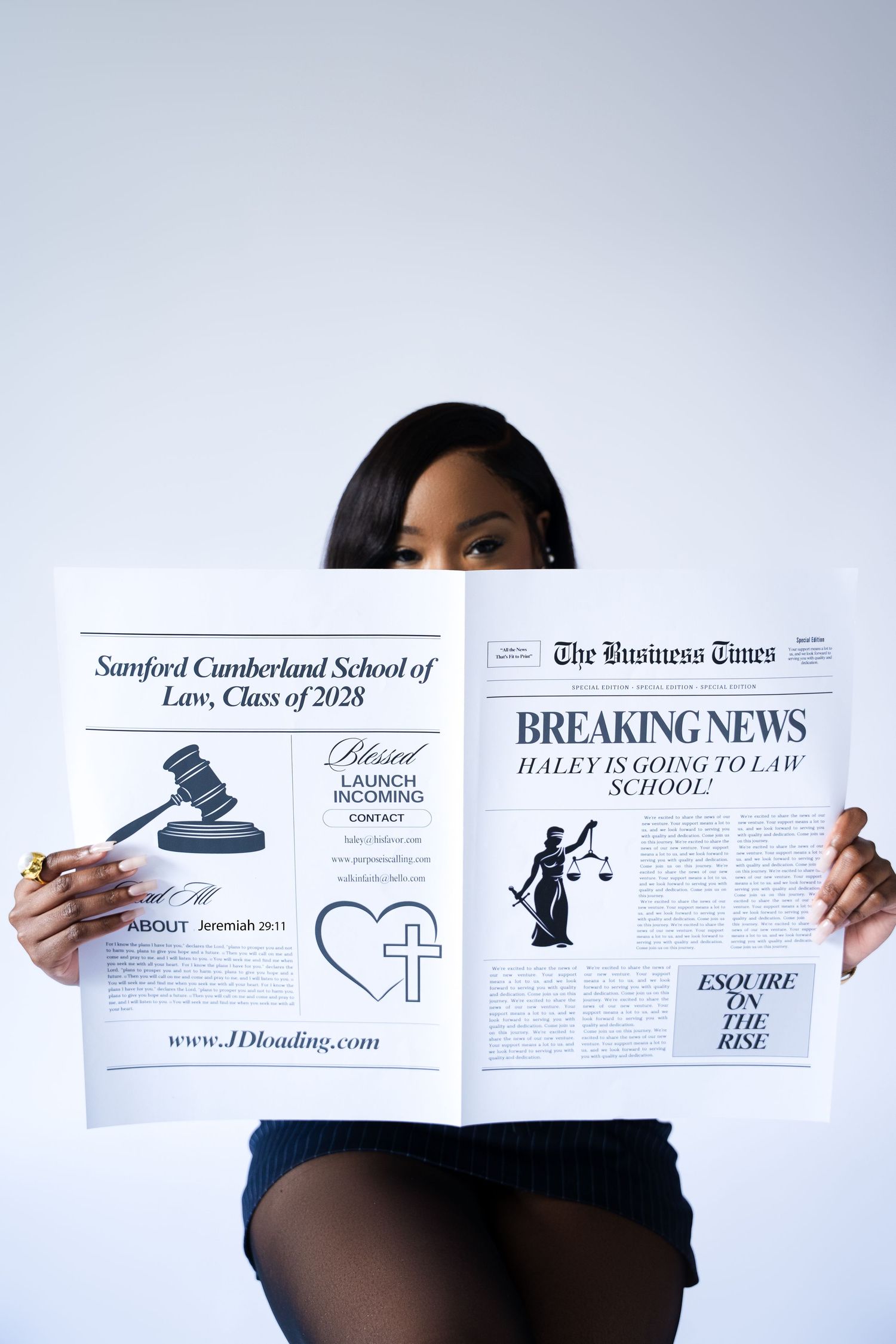 Professional social media banner collage featuring various business documents and publications in blue tones.