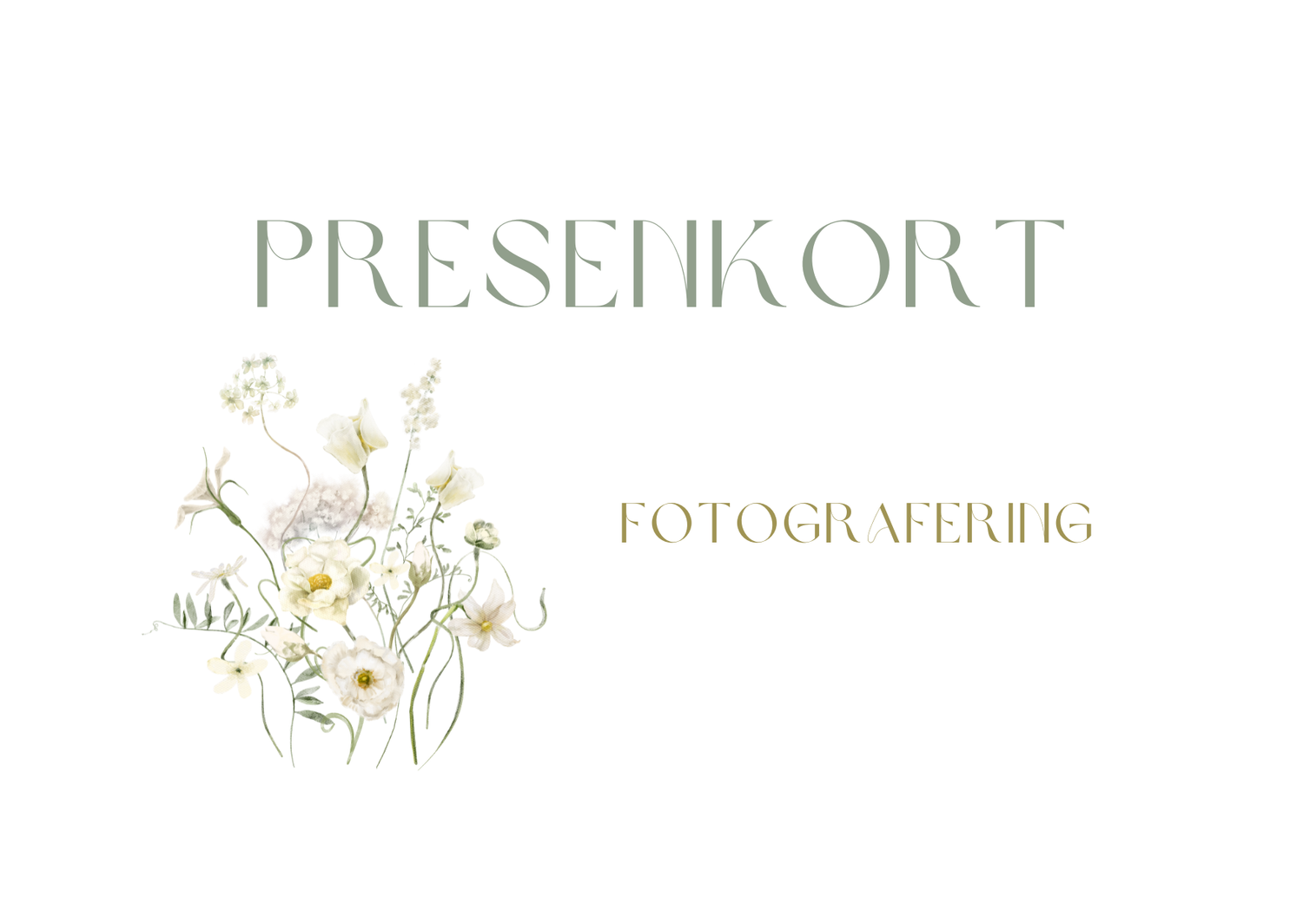 Presentkort för fotografering. Leila almqvist fotograf