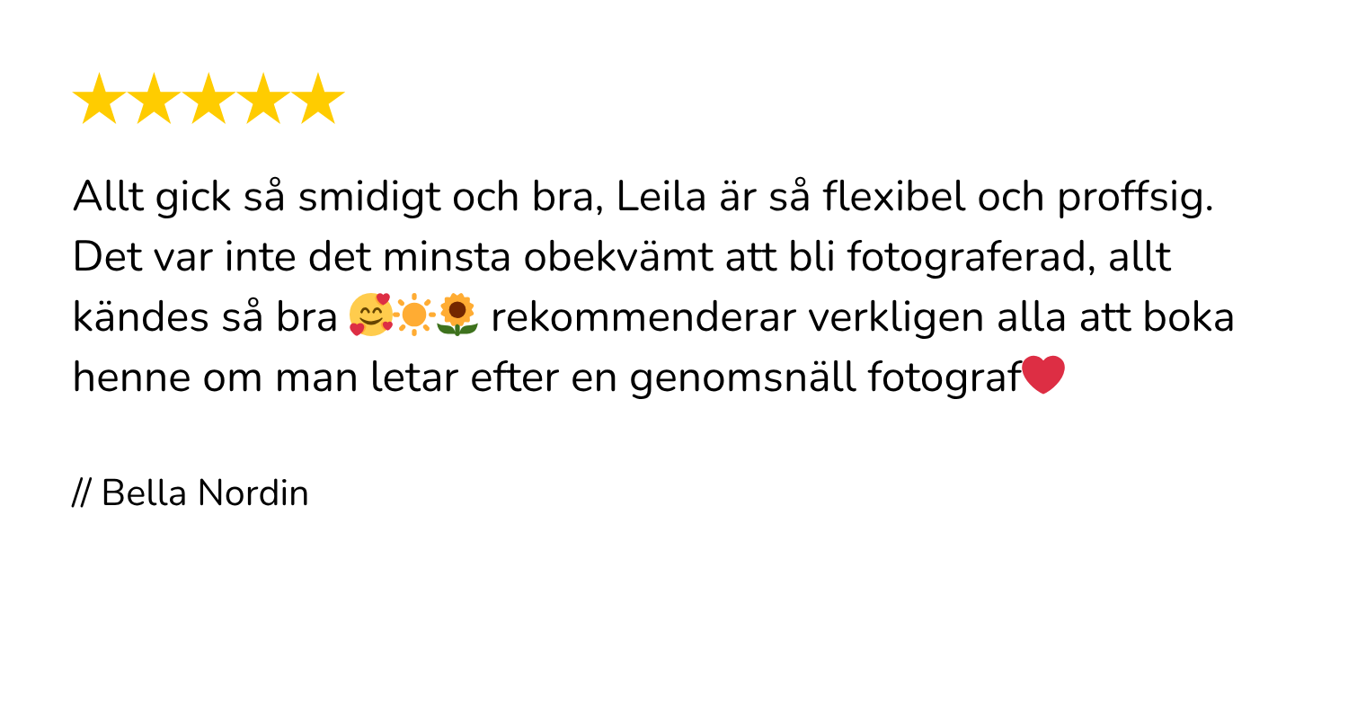 Recension  från en parfotografering