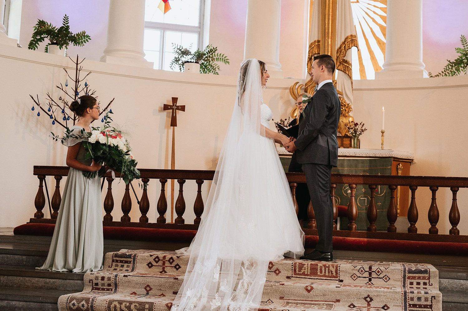 Bröllopsbilder Folkkärna kyrka