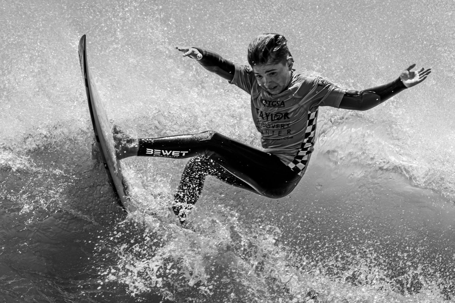 Surfing kid