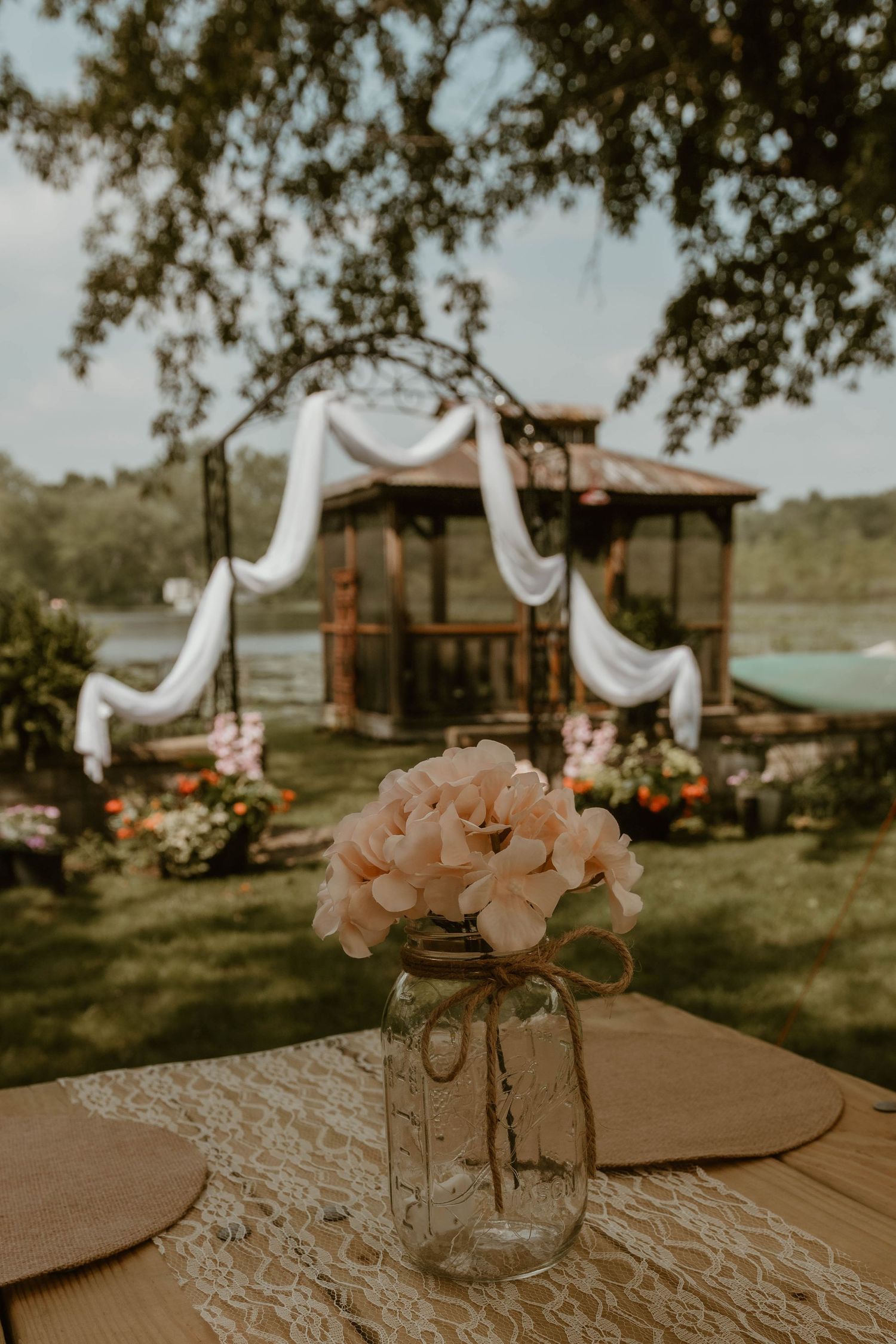 back yard wedding