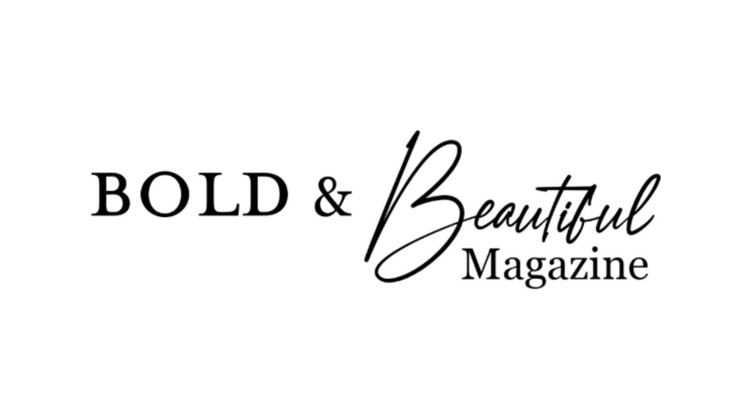 Stylized black text logo combining 'BOLD & Beautiful' with 'Magazine' in mixed typography.
