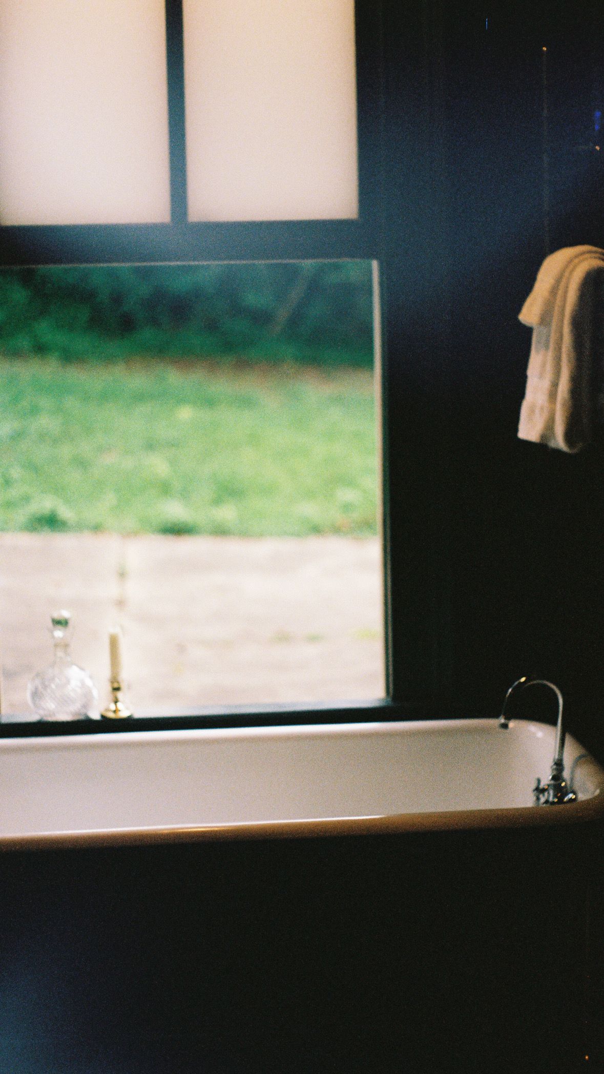 Minimalist window view with natural light streaming in.
