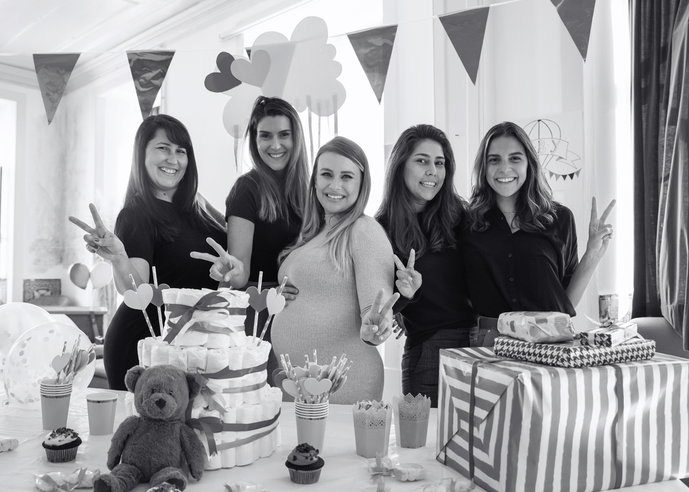 Bridal shower guests enjoying a photo booth session with instant digital sharing and high-quality images in Saint Charles County, Missouri.”