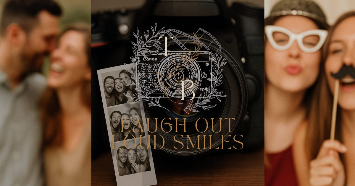 Collage of vintage-toned photography elements and candid moments.