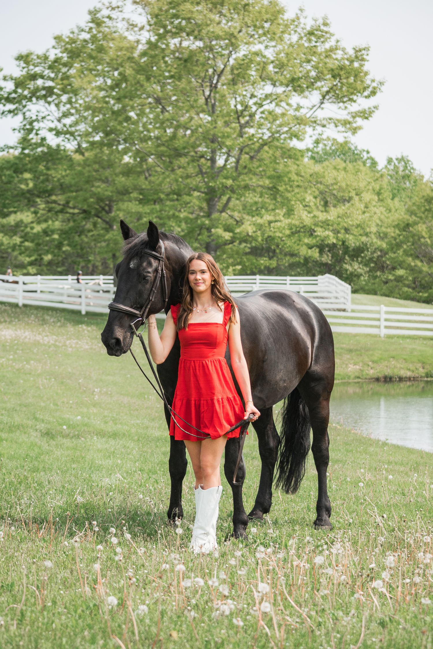 girl smiling with horse