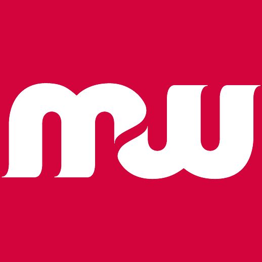 Red background with white text design.