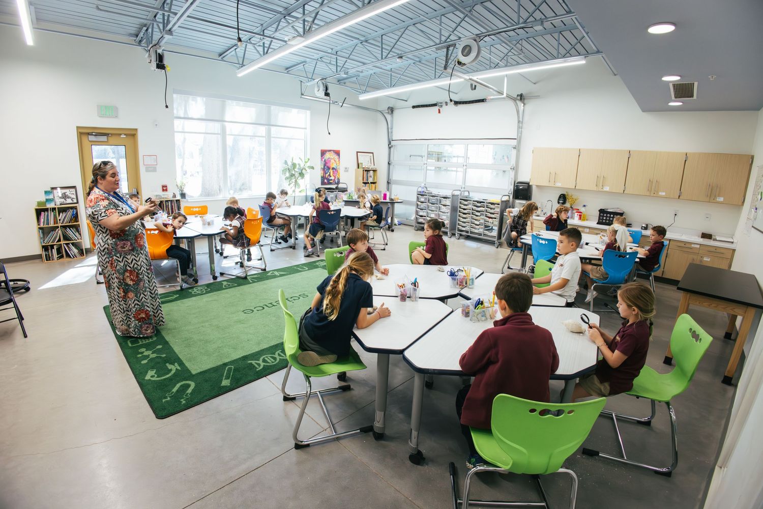 Classroom with children