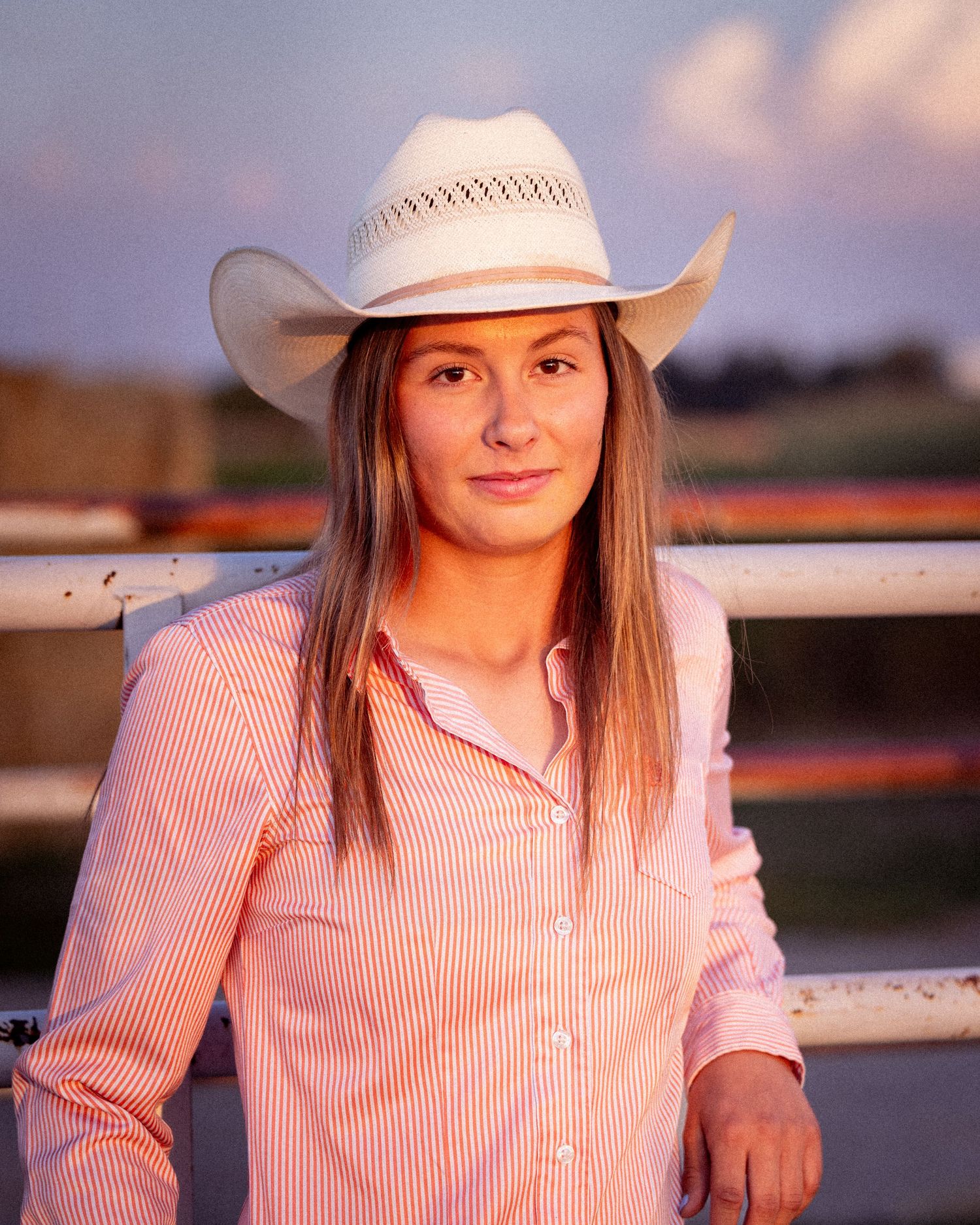 Portrait of a female cowgirl